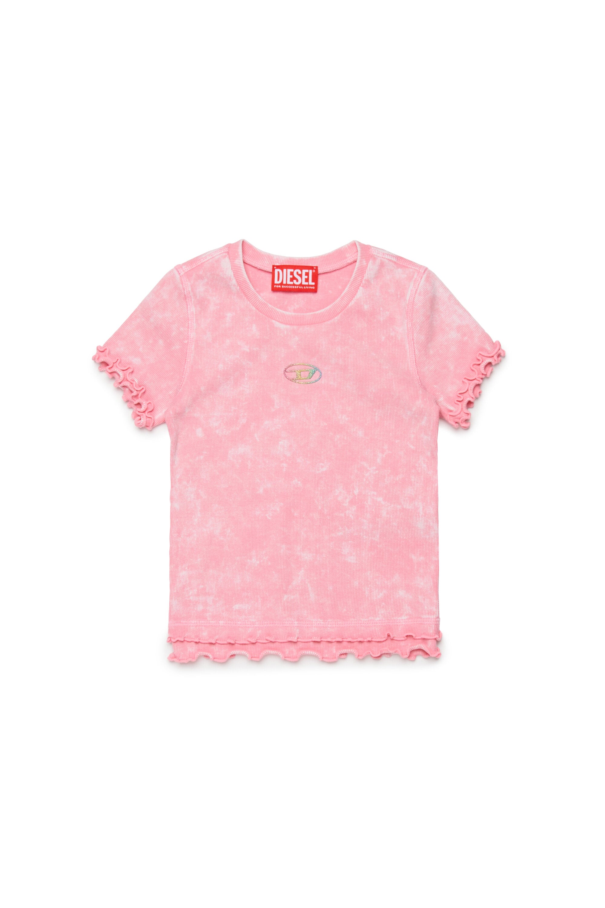 Camiseta de cuello redondo con logo