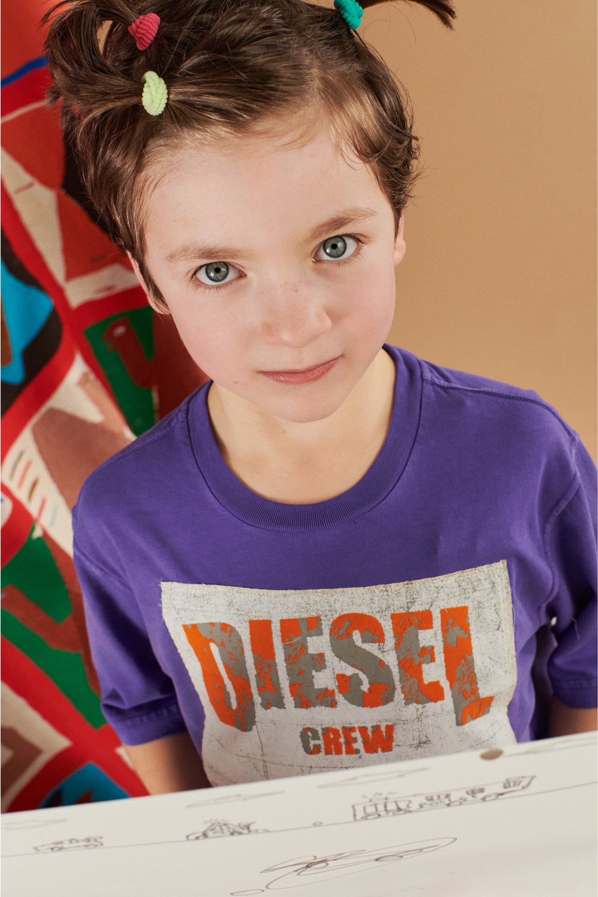 T-shirt with printed logo
