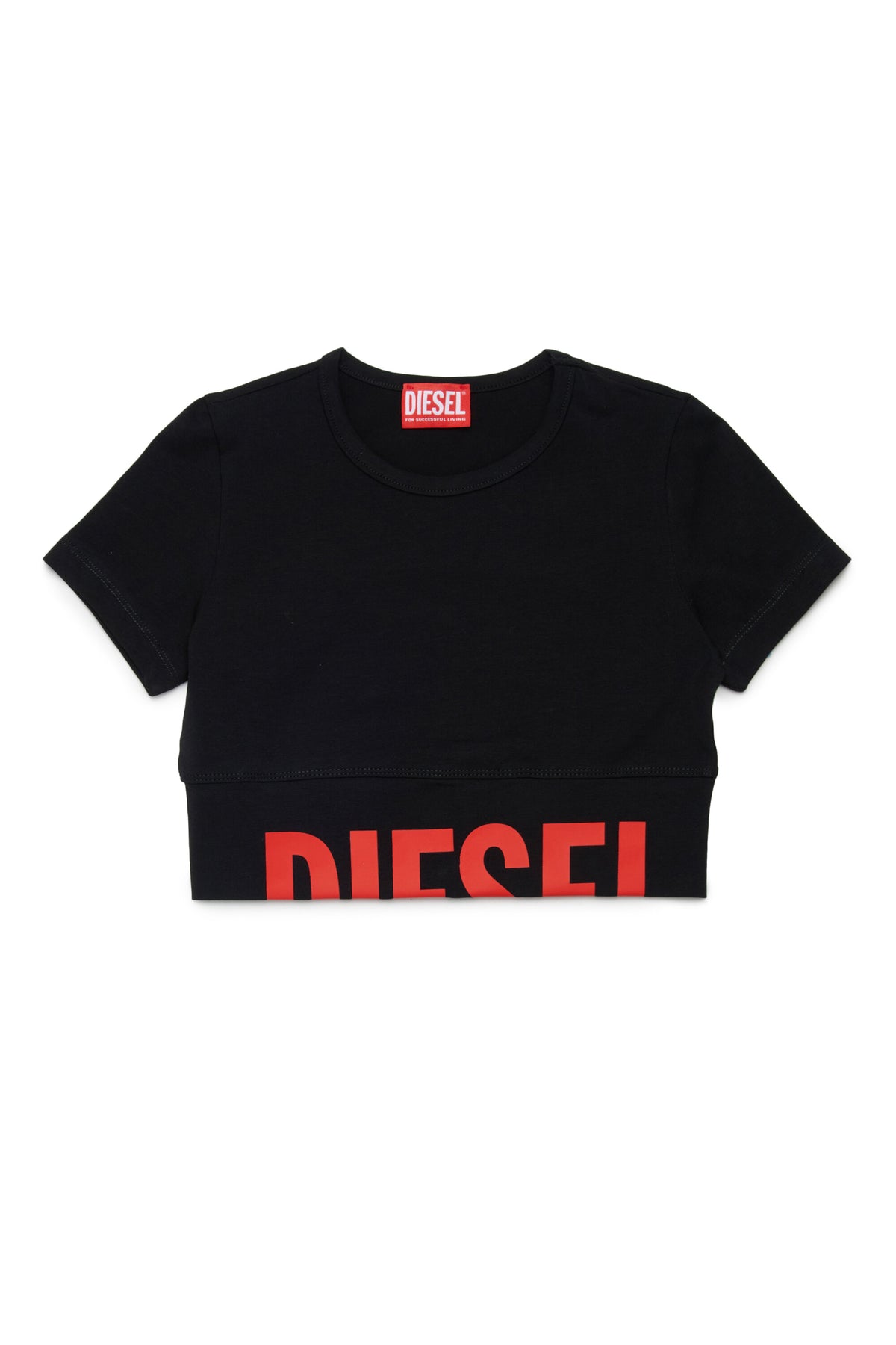 Camiseta de cuello redondo con logo