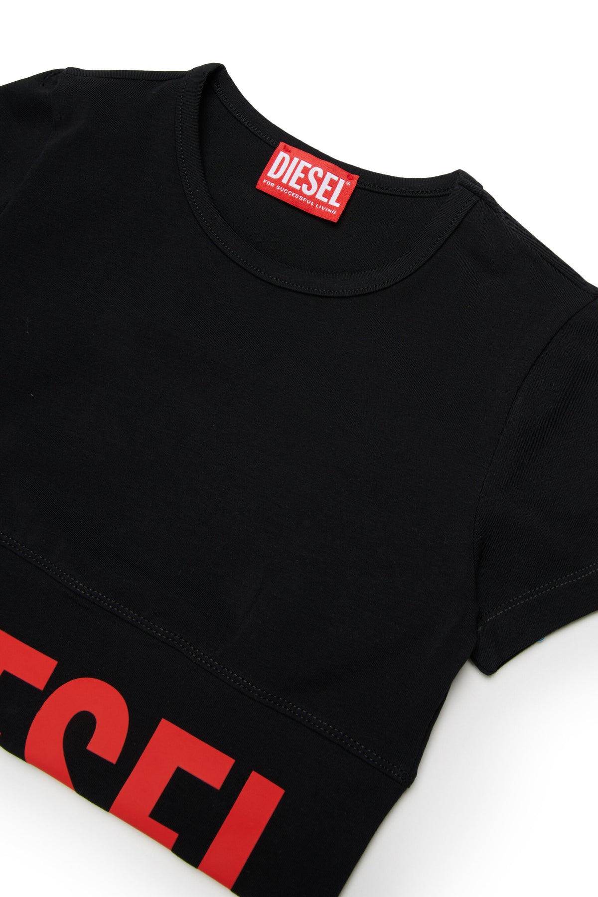 Camiseta de cuello redondo con logo