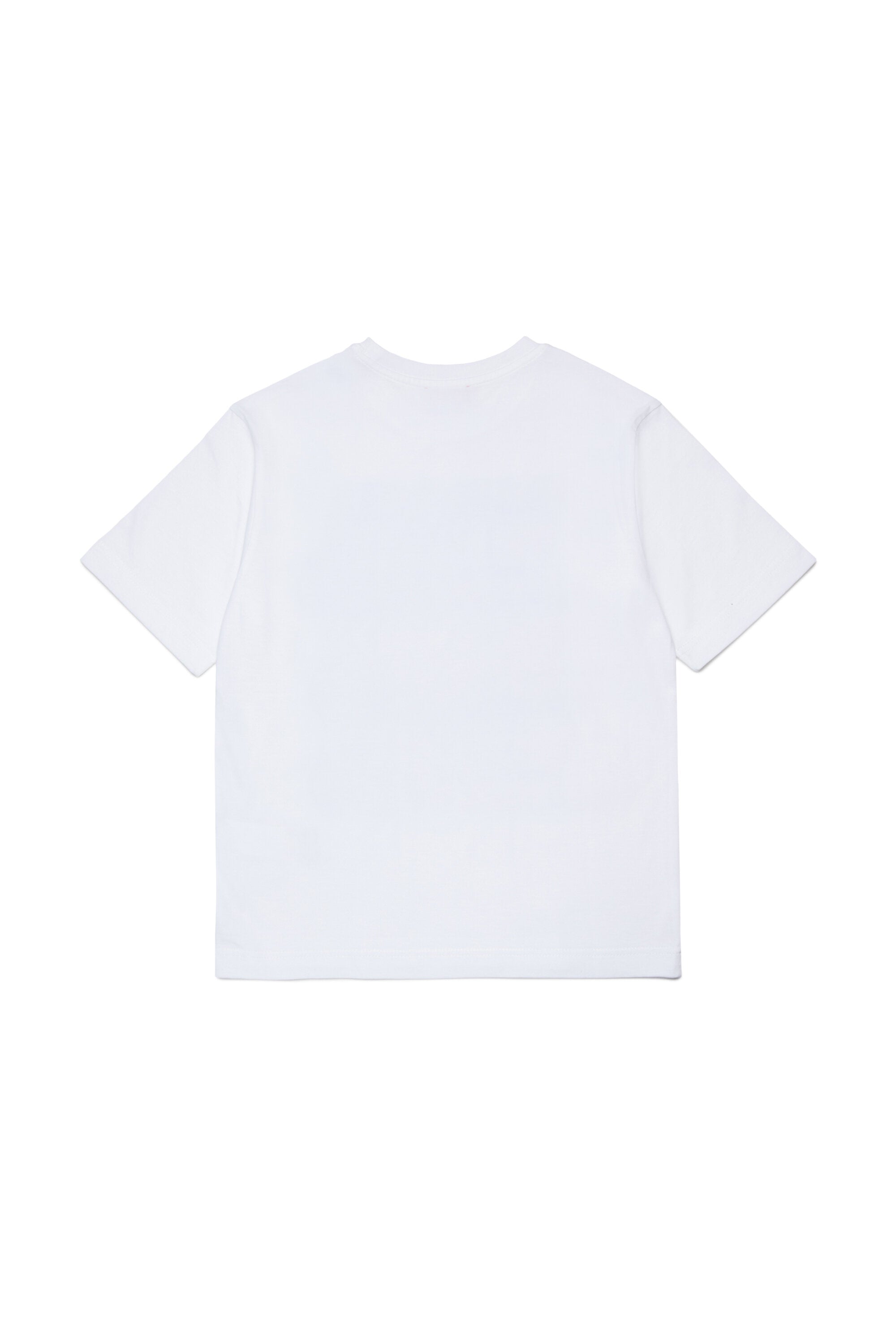 Camiseta con logotipo ondulado