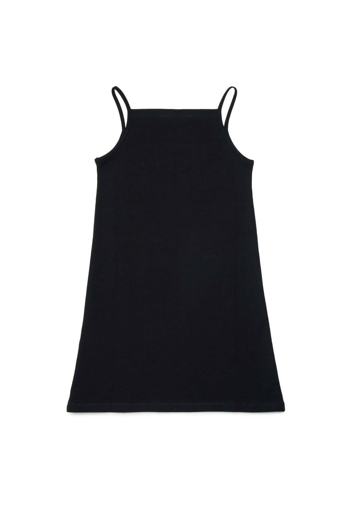 Vestido corto con logo Oval D