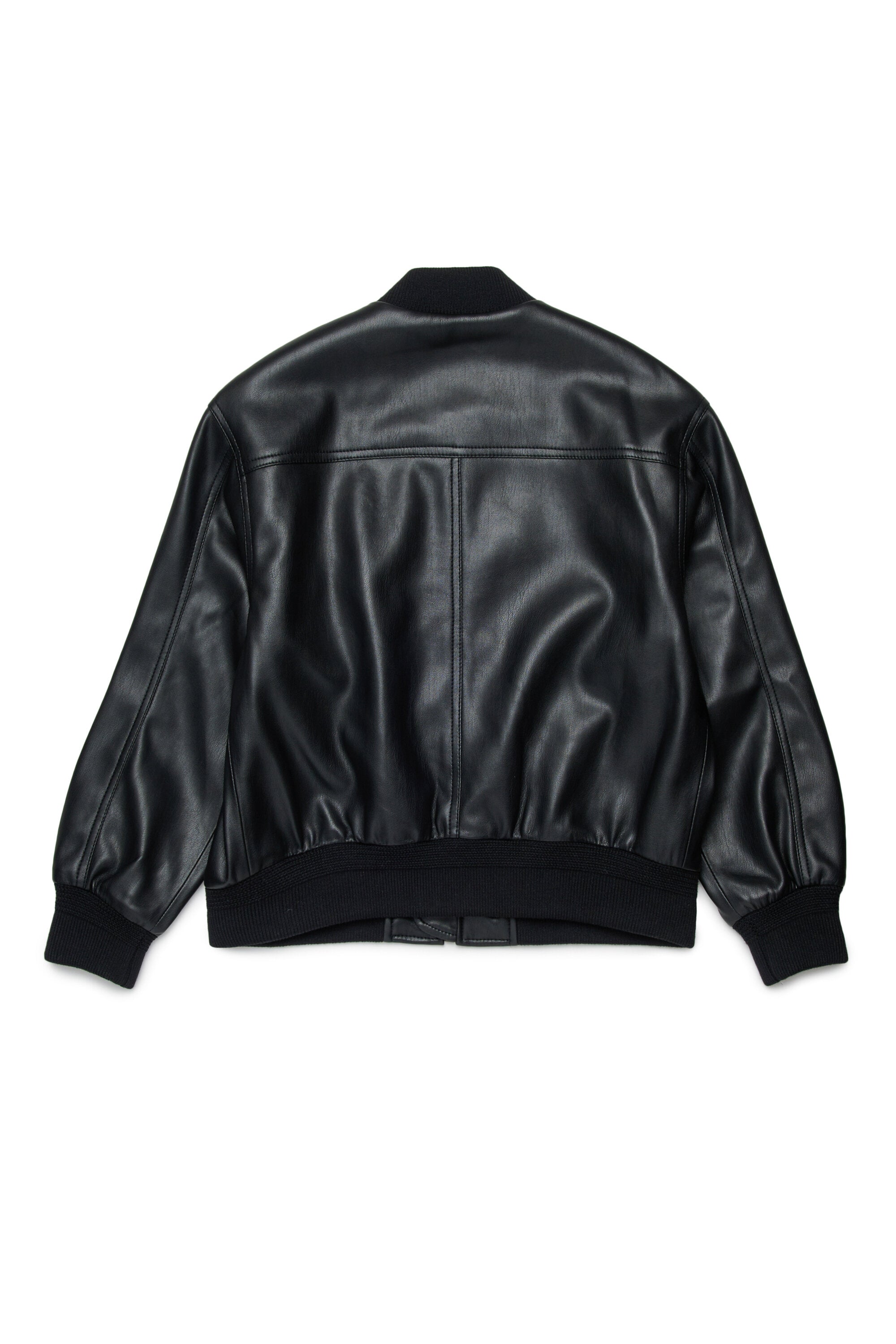 Cazadora biker con logo