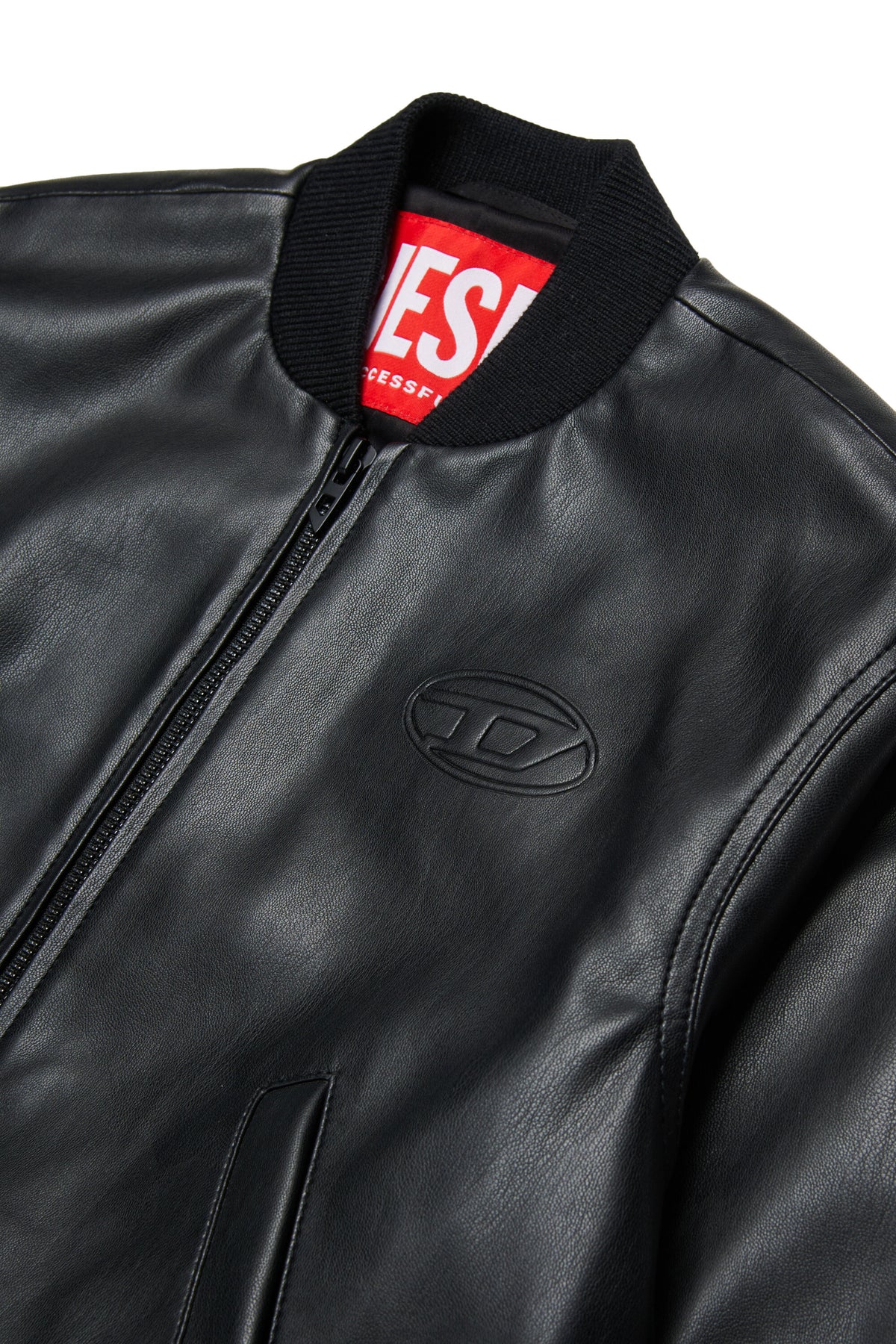 Biker jacket with logo