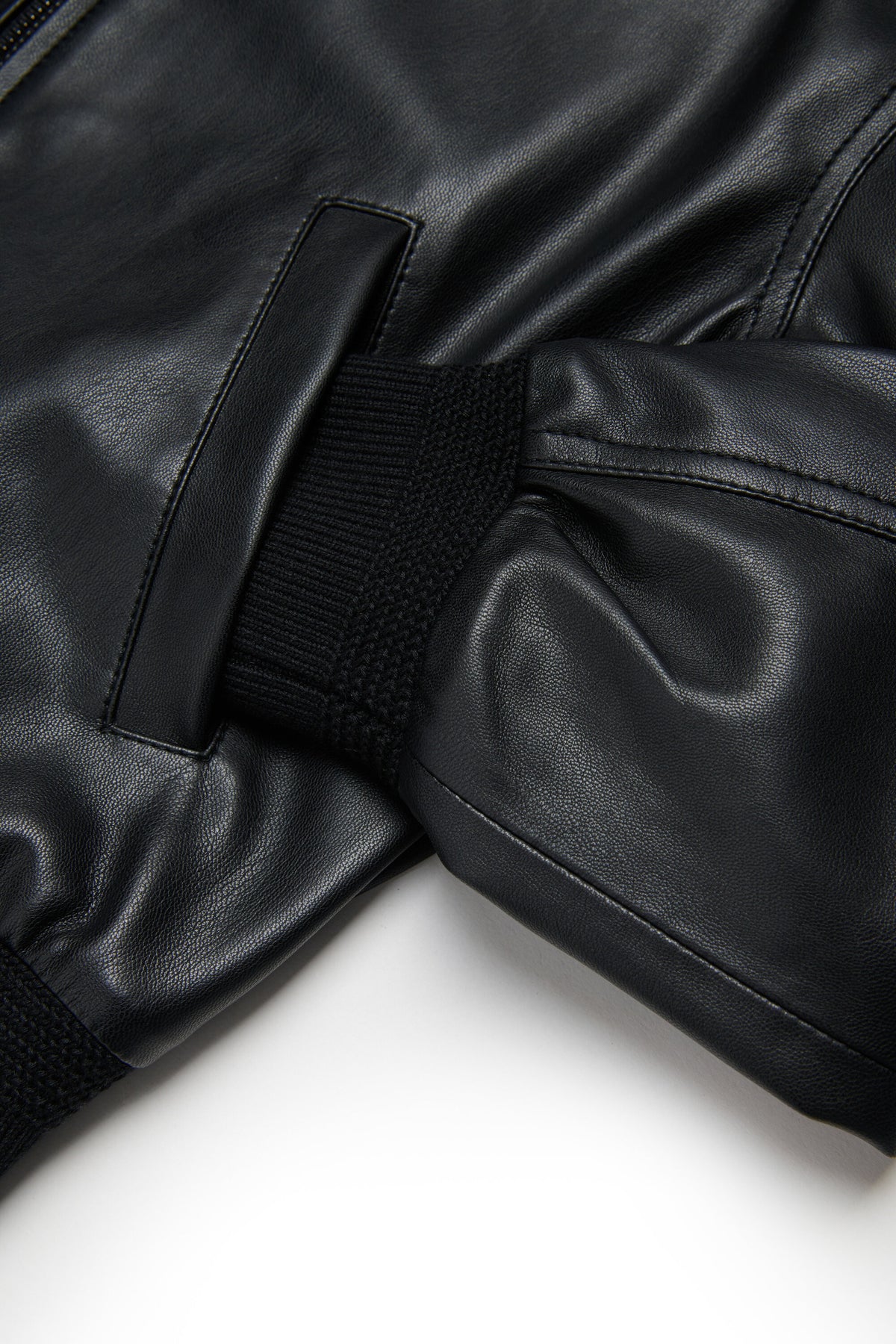 Biker jacket with logo