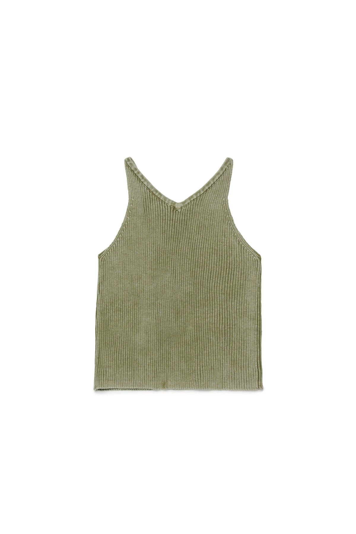 Ribbed knit top with pockets