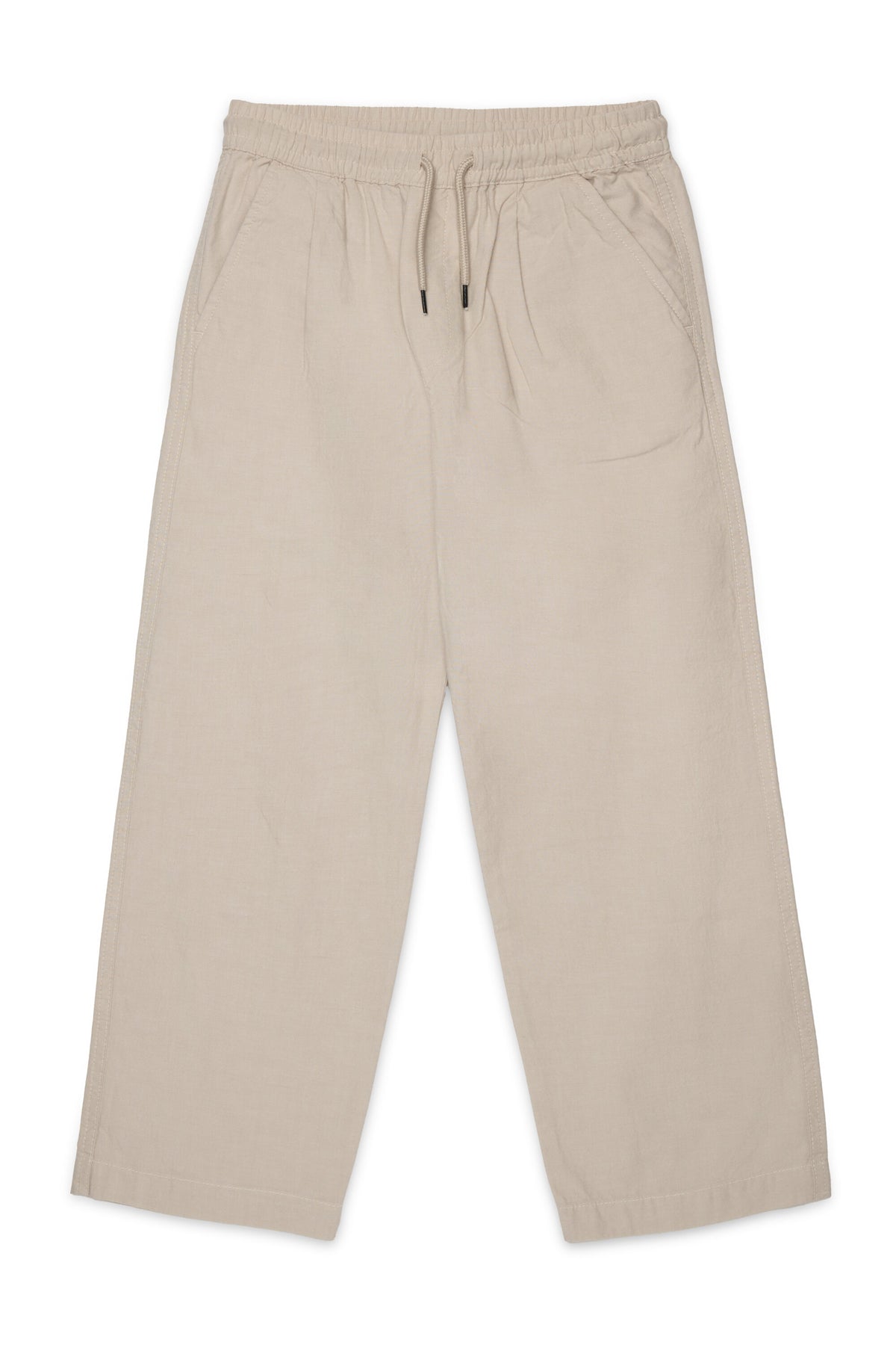 Formal pants with drawstring waist