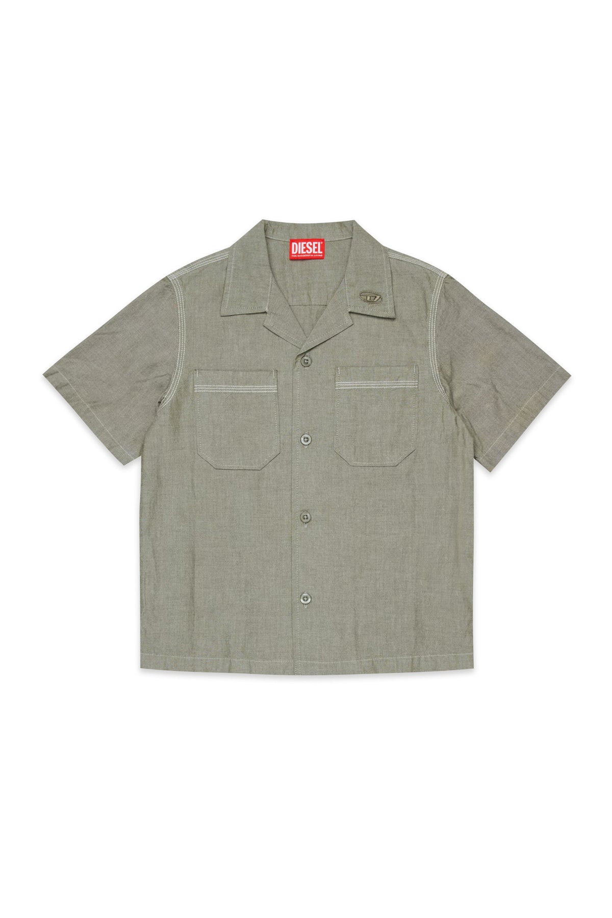 Short-sleeved shirt with logo