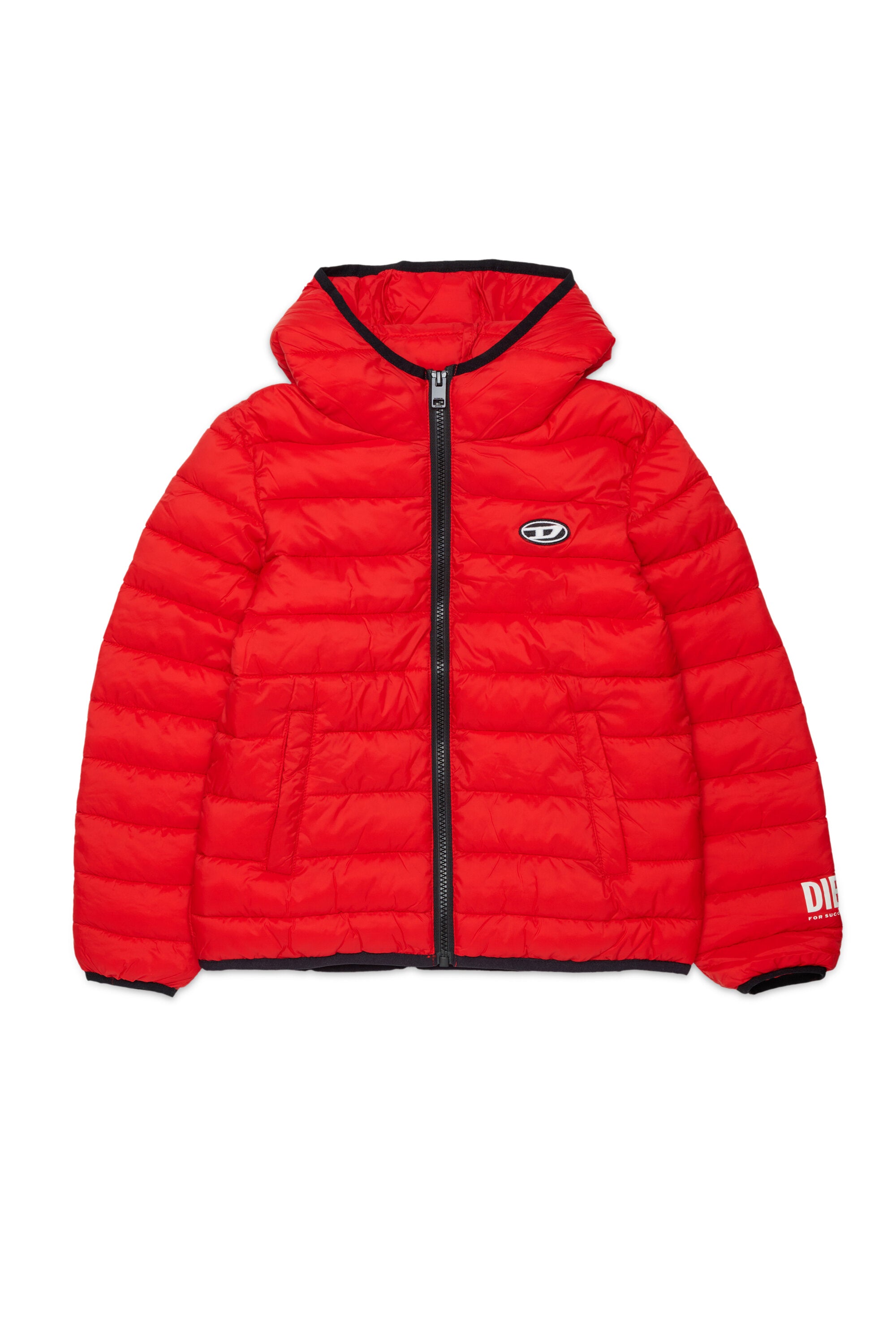 Chaqueta acolchada con logo estampado