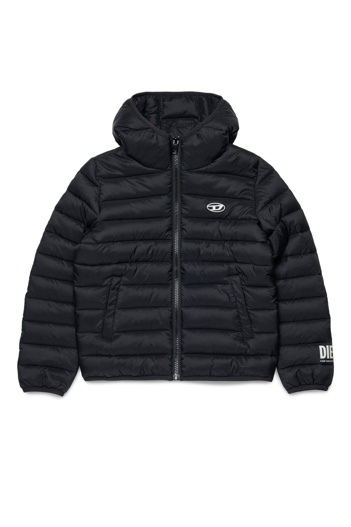 Chaqueta acolchada con logo estampado