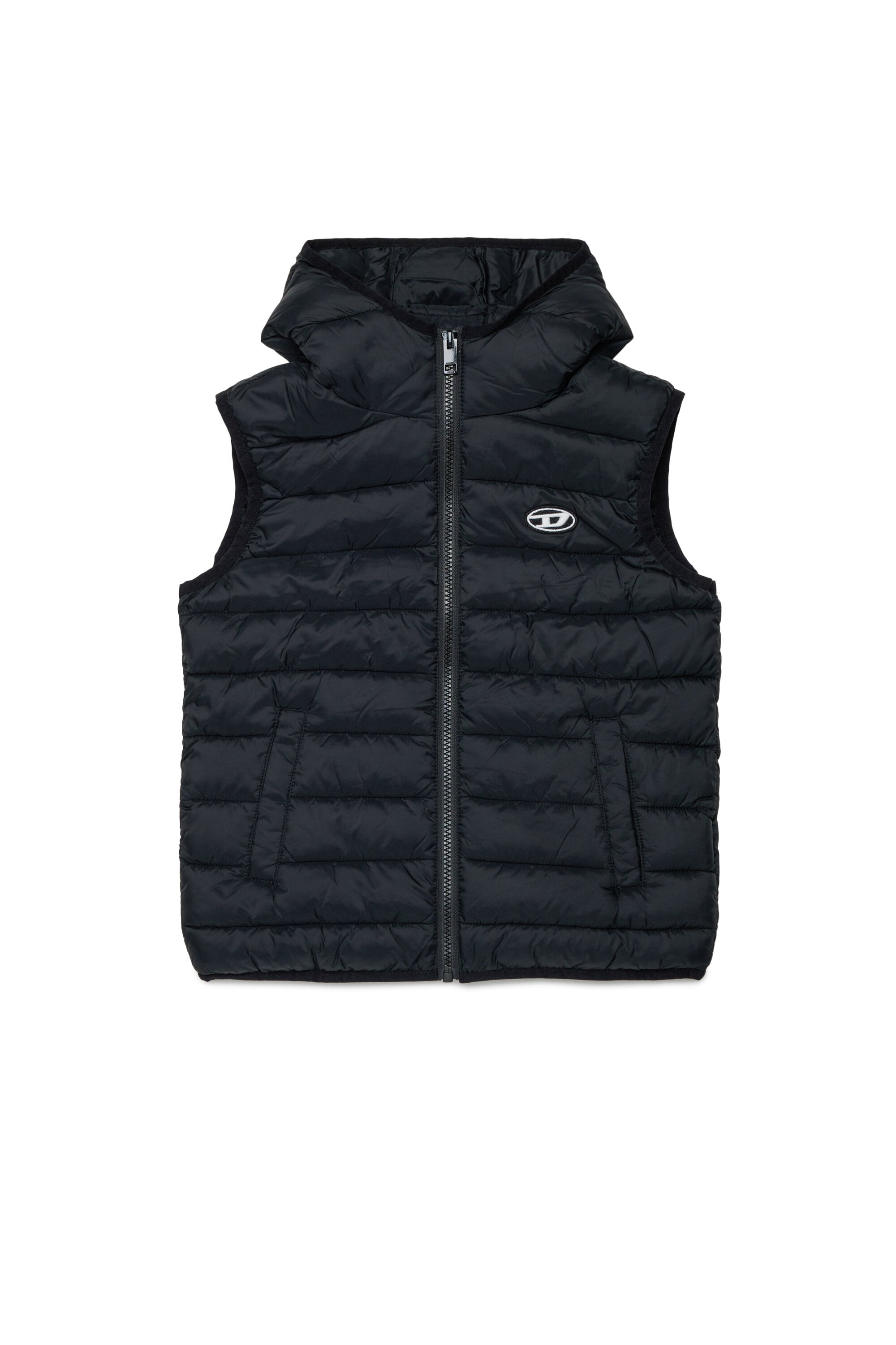 Chaqueta acolchada con logotipo estampado