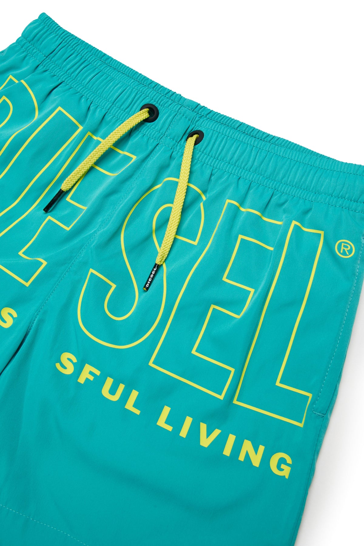 Boxer swimsuit with logo