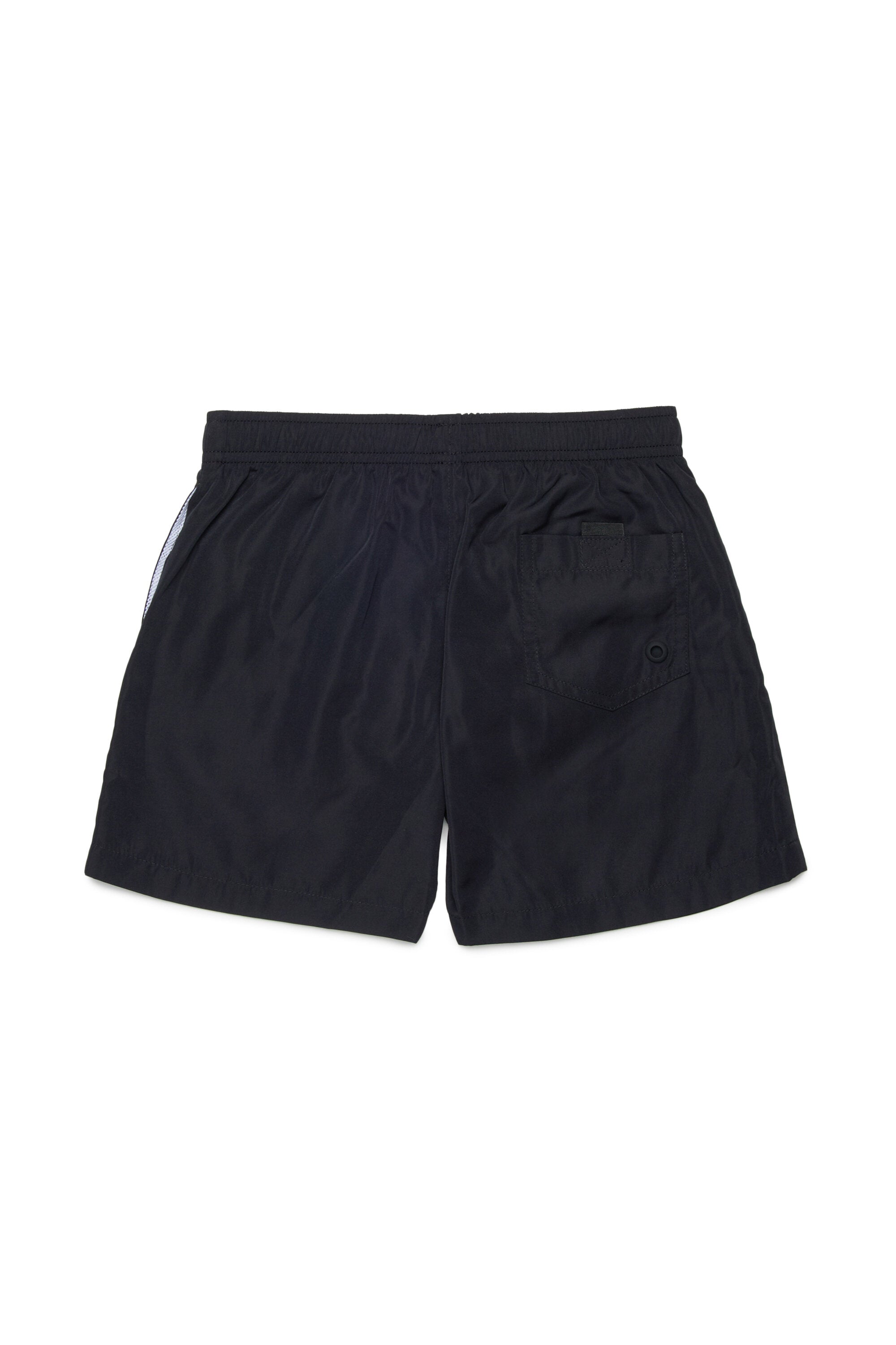 Boxer swimsuit with logo