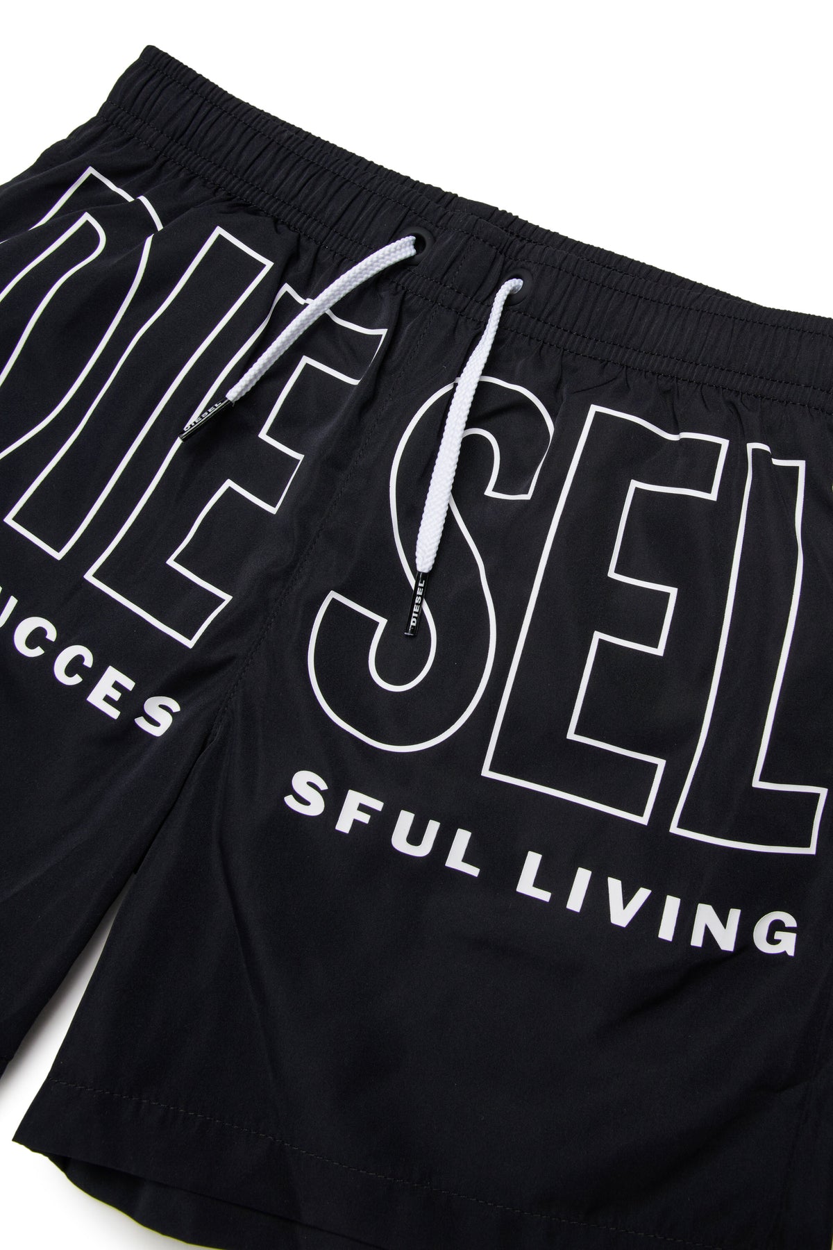 Boxer swimsuit with logo