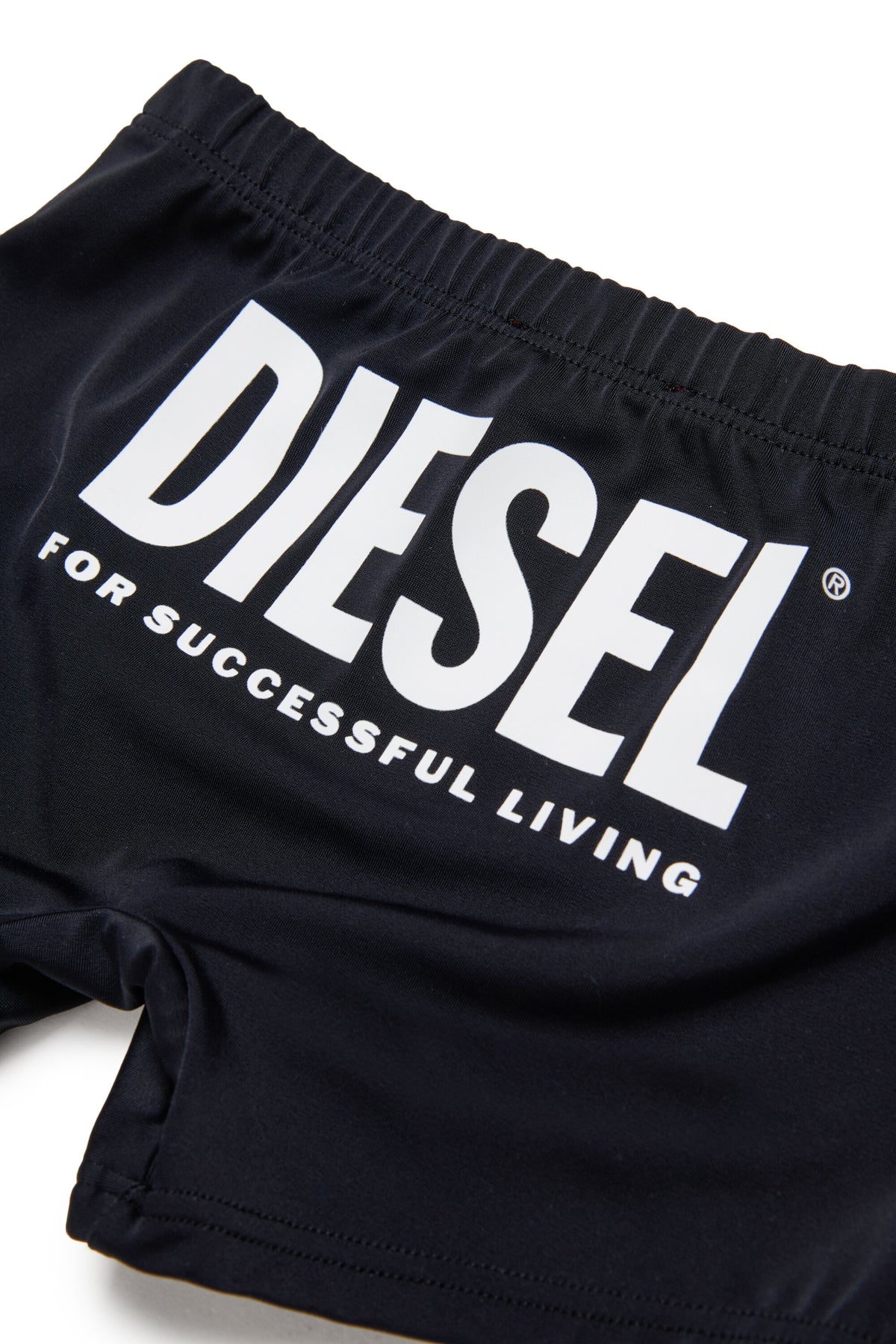 Boxer swimwear with printed logo