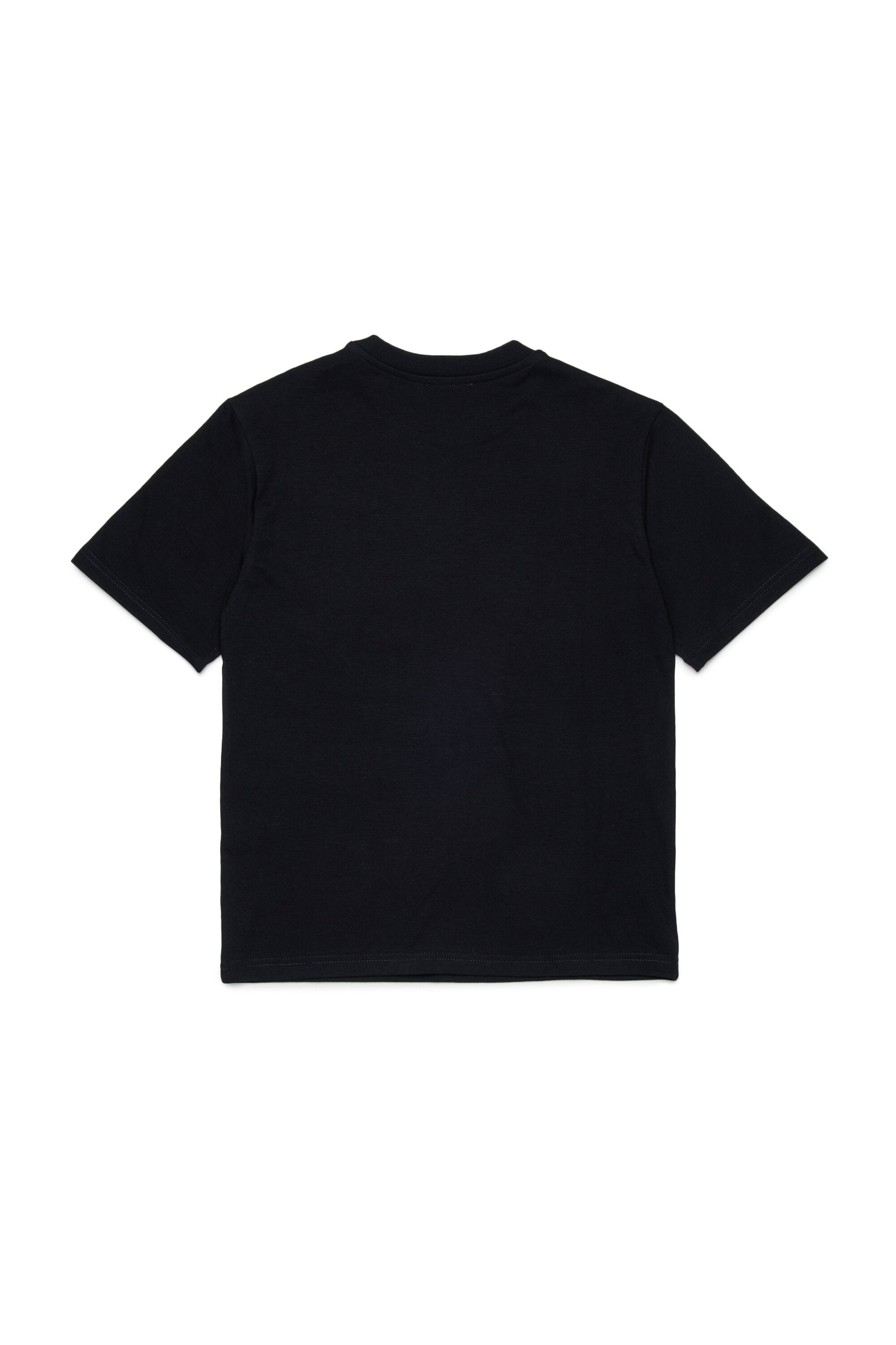 T-shirt with vertical logo