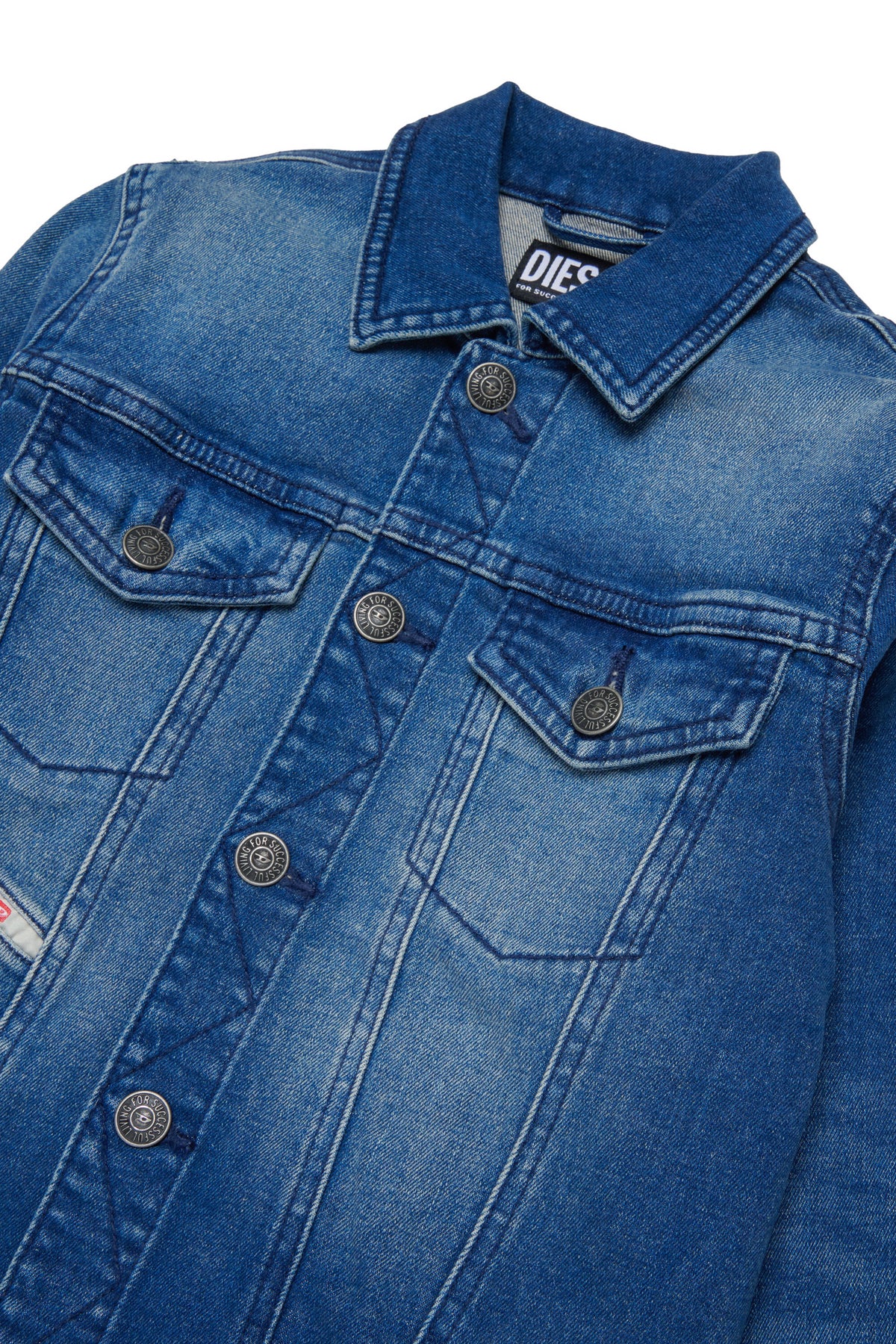 Veste en denim avec logo
