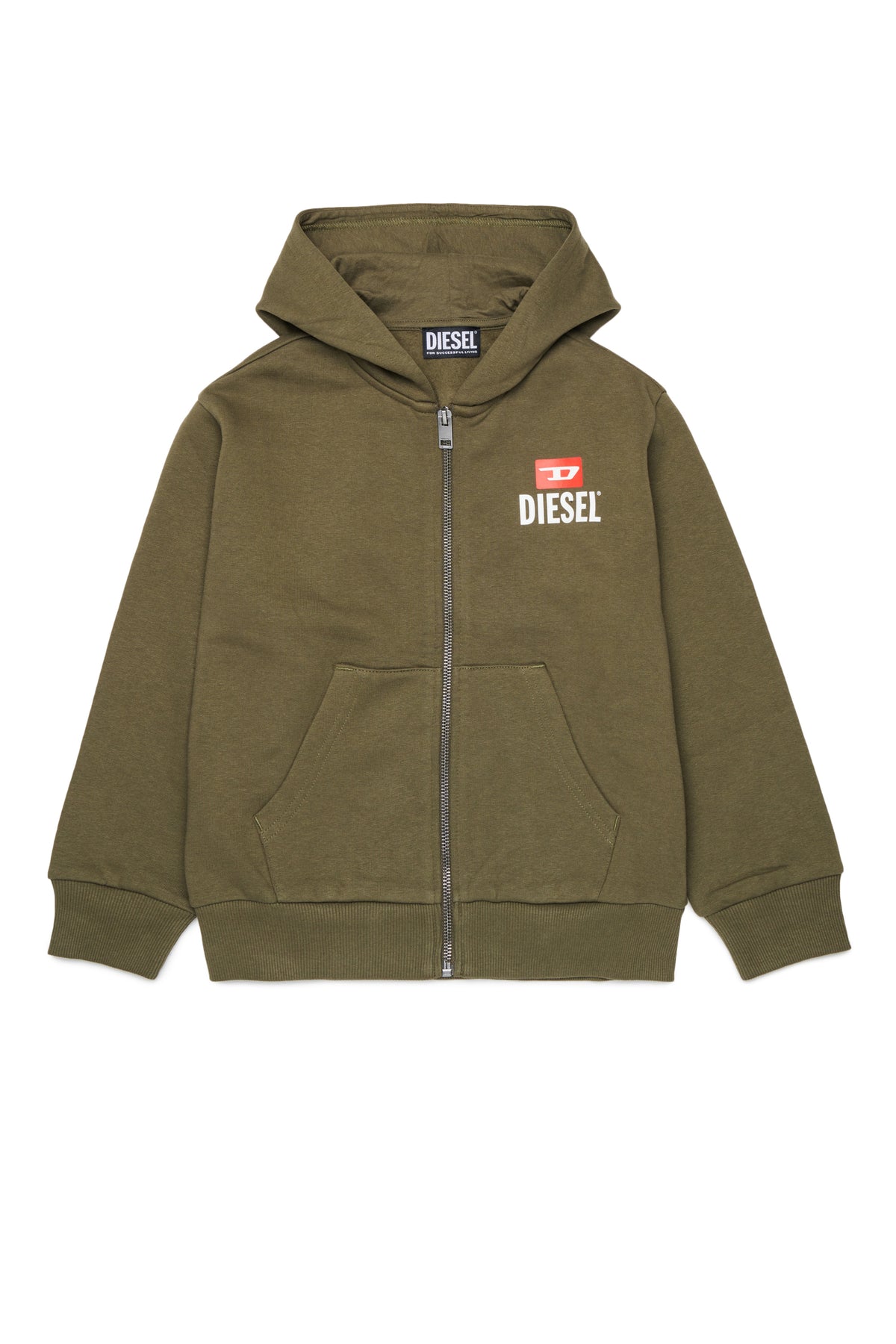 Sudadera con cremallera y logo