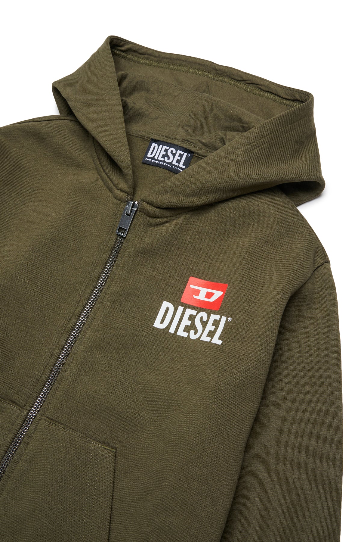 Sudadera con cremallera y logo