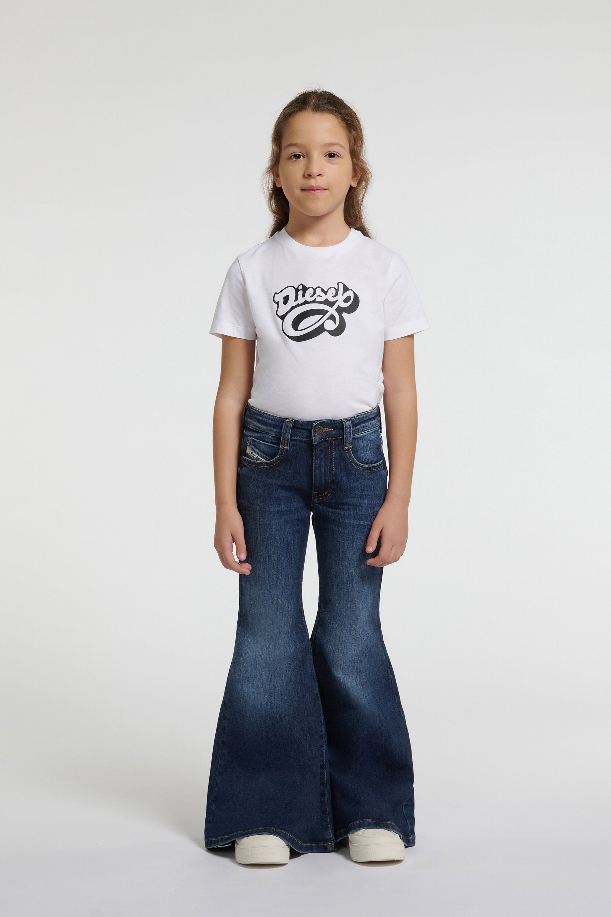 Jeans de corte flare azul medio - D-Blys