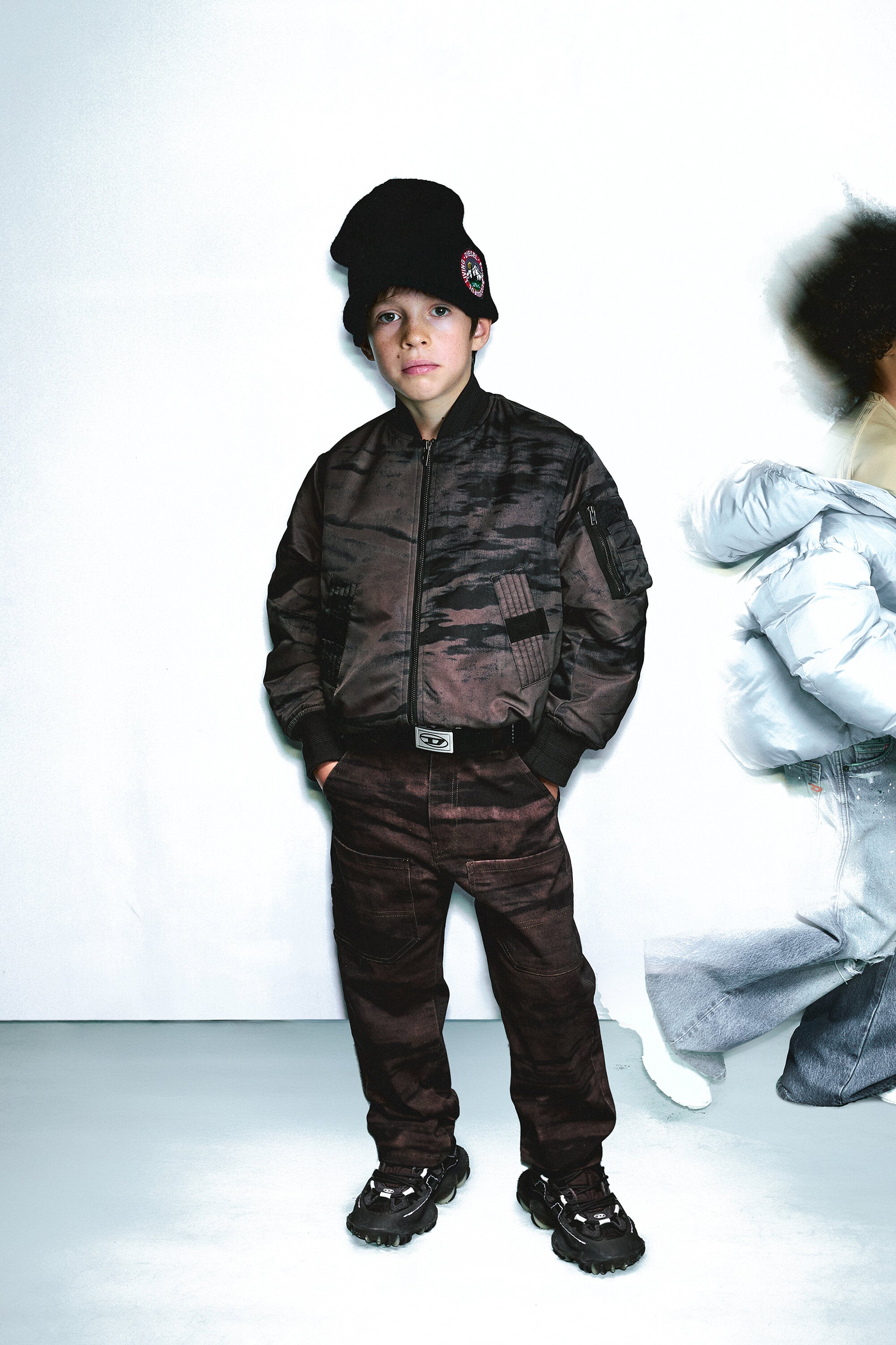 Blouson bomber avec logo