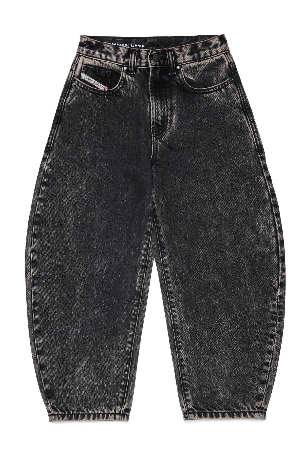 Relaxed fit gray wash jeans - D-Milty