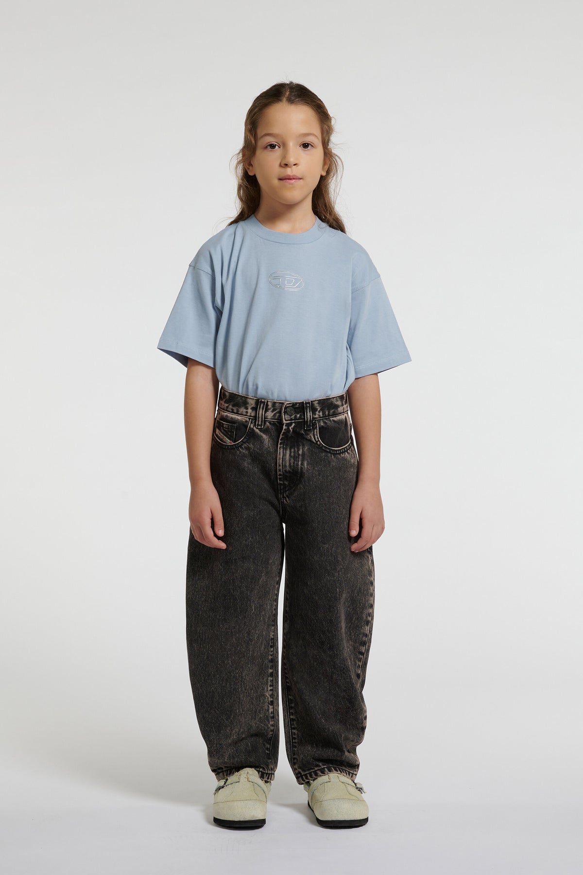 Relaxed fit gray wash jeans - D-Milty