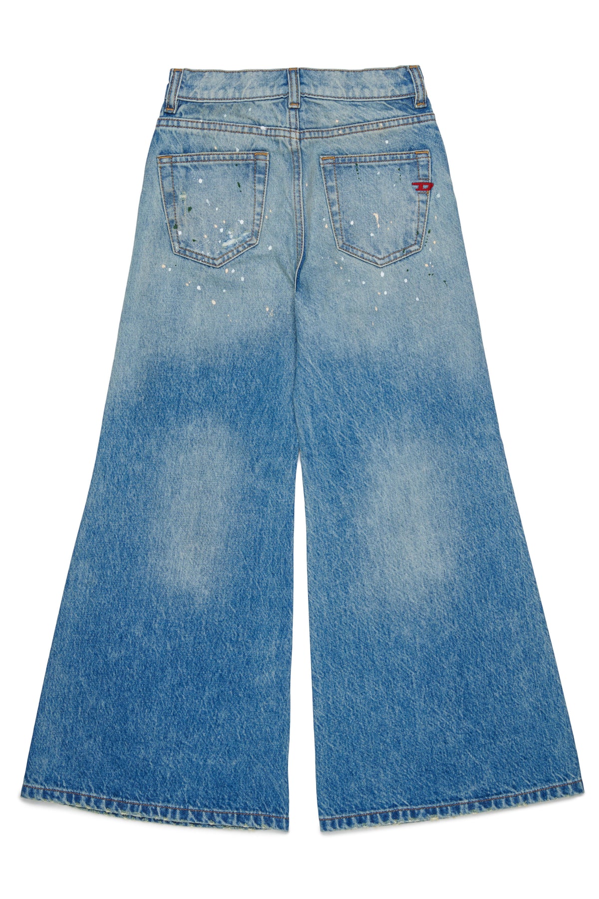Jeans corte acampanado efecto desgastado - D-Aromy