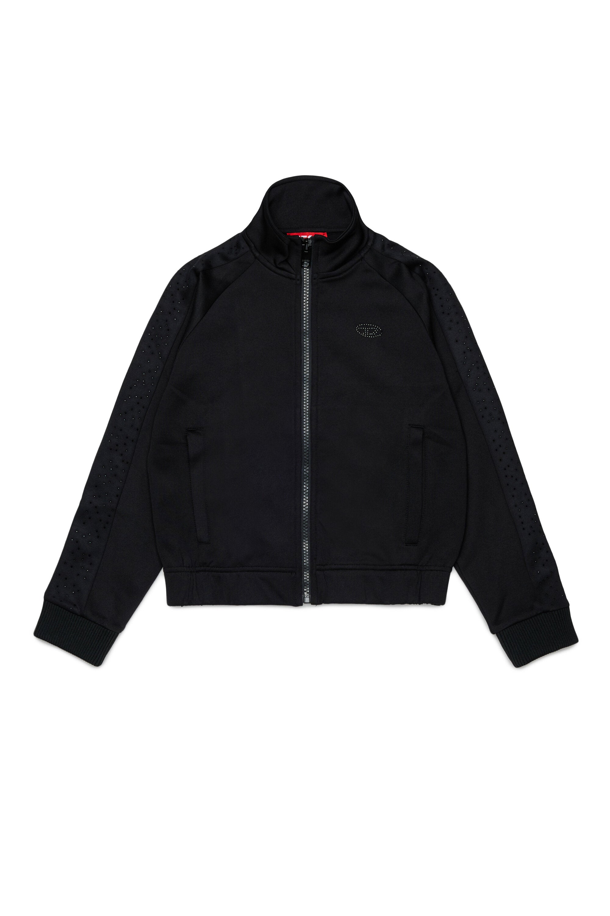 Zip-up sweatshirt with logo
