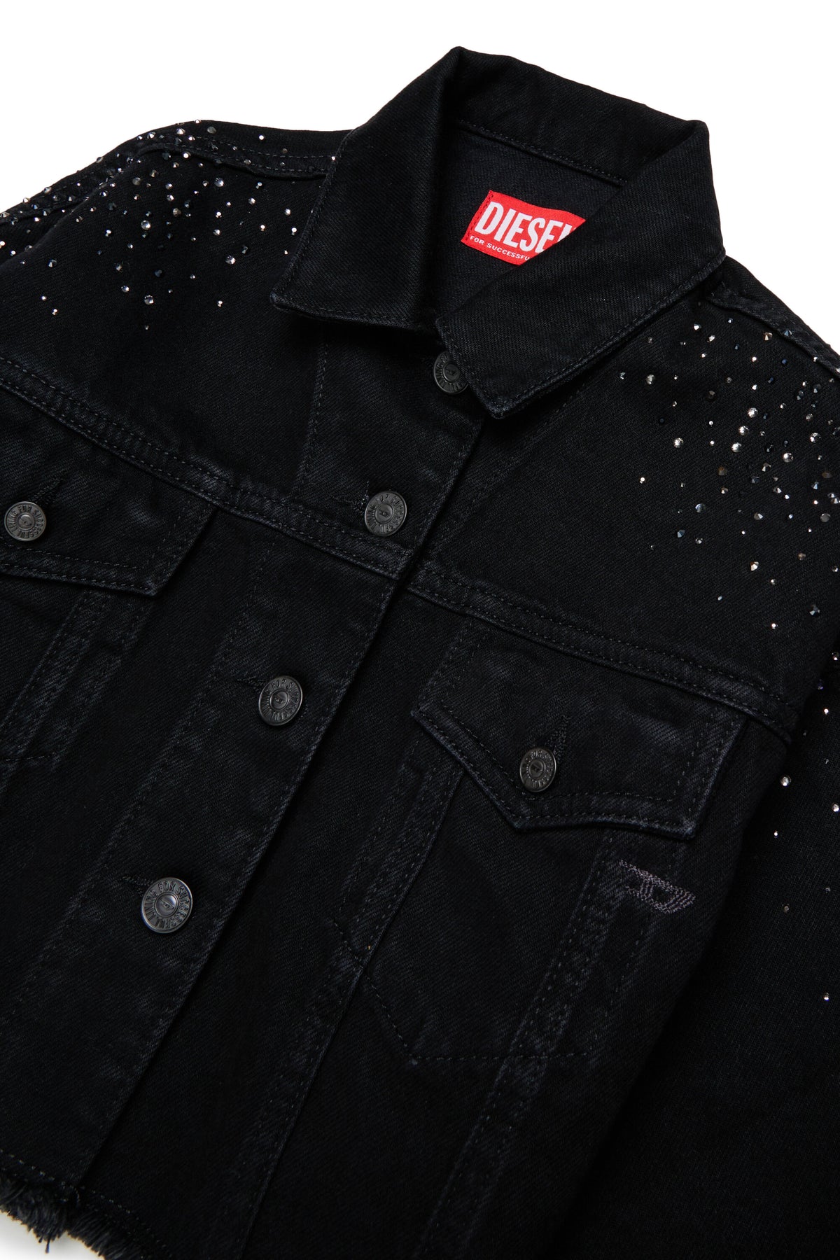 Veste en denim avec applications