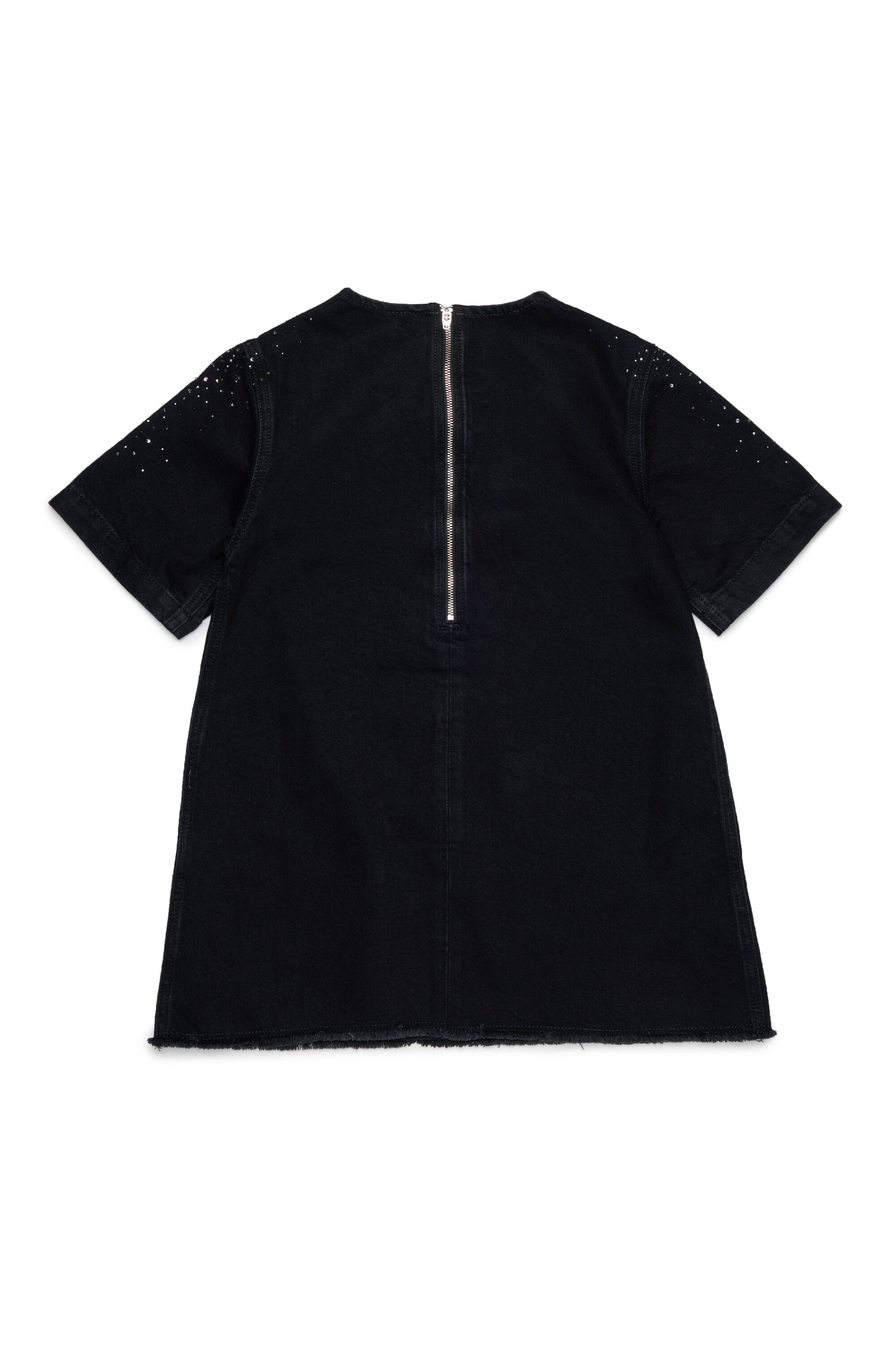 Vestido de manga corta con logo