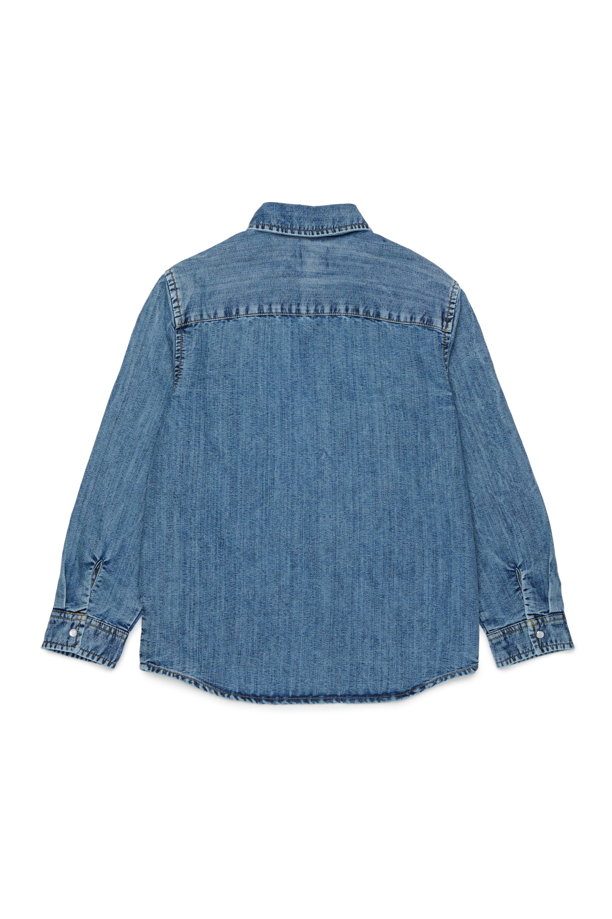 Denim shirt with logo