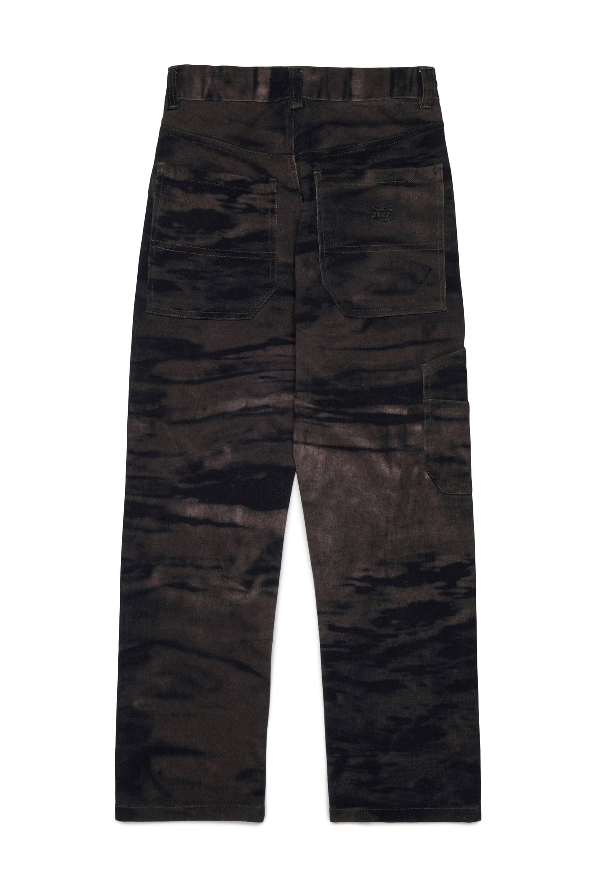 Pantalon cargo effet velours