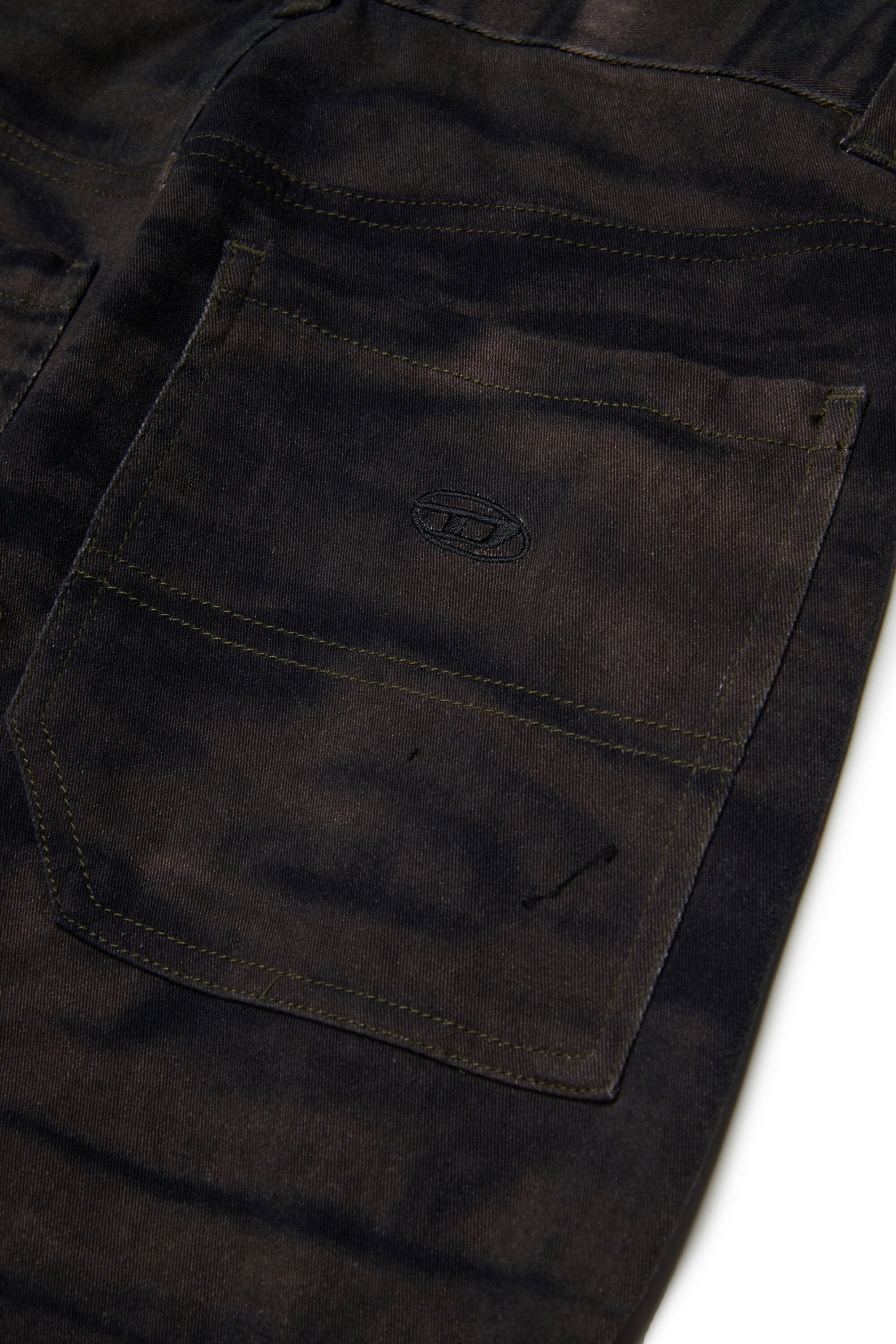 Pantalon cargo effet velours