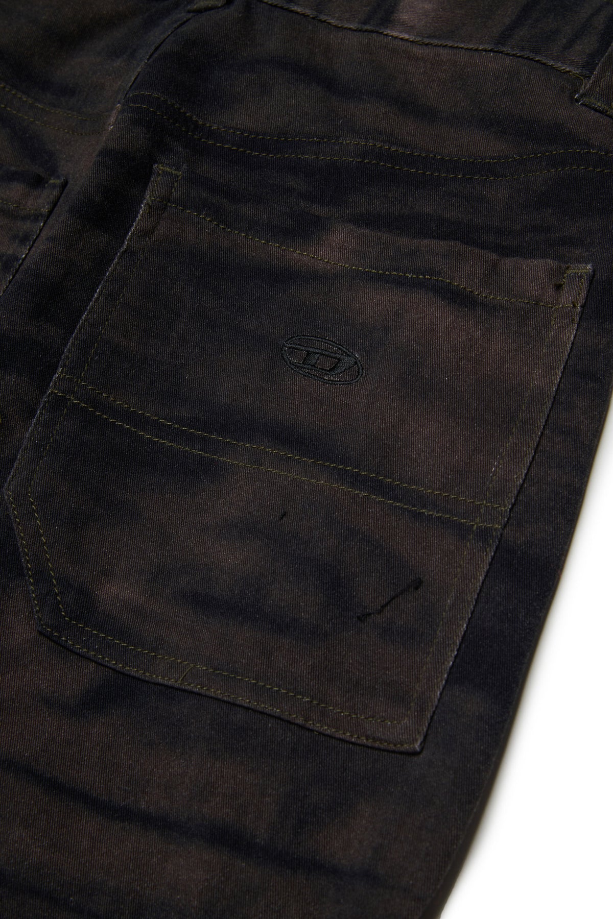 Corduroy-effect cargo pants