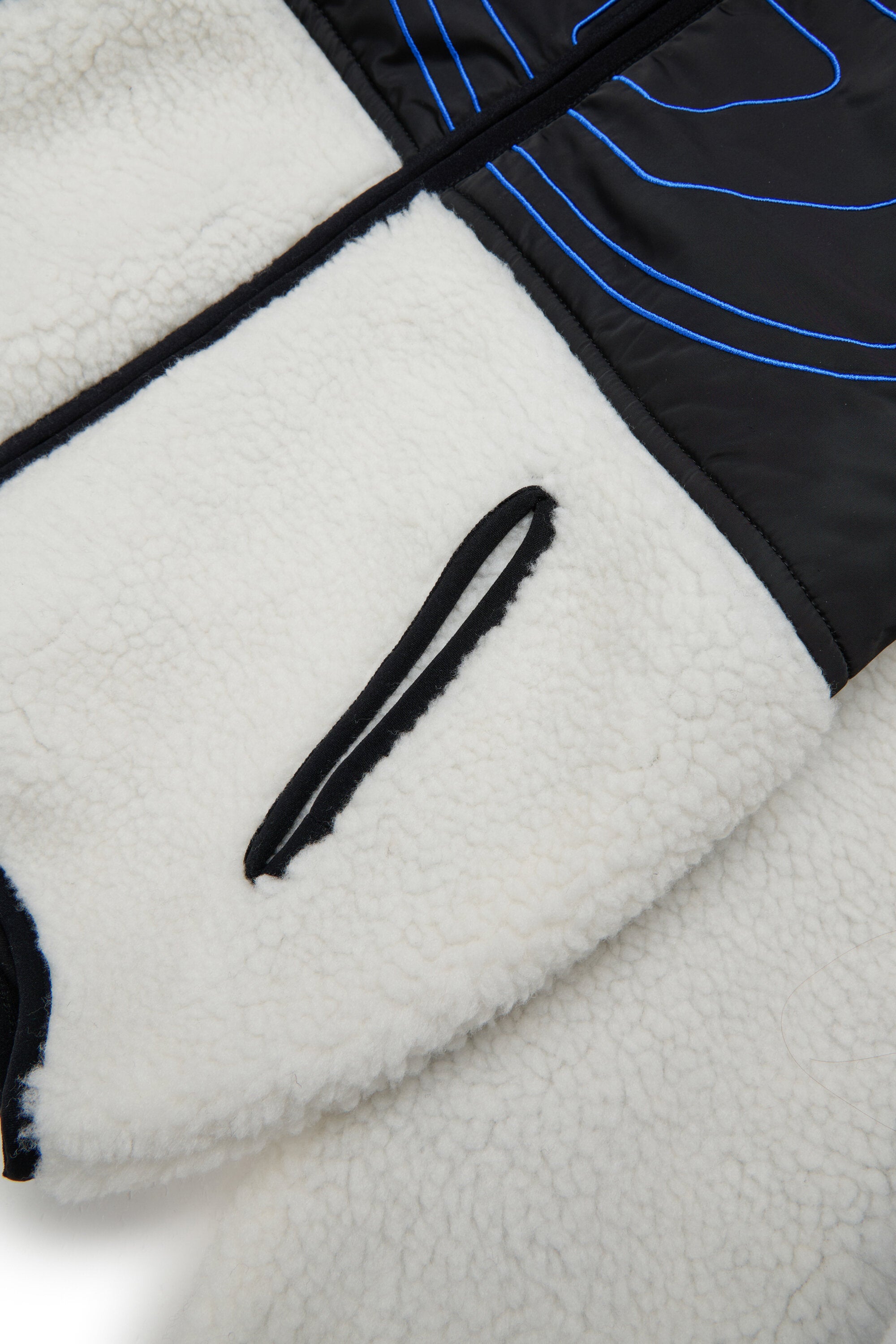 Chaqueta teddy con logo estampado
