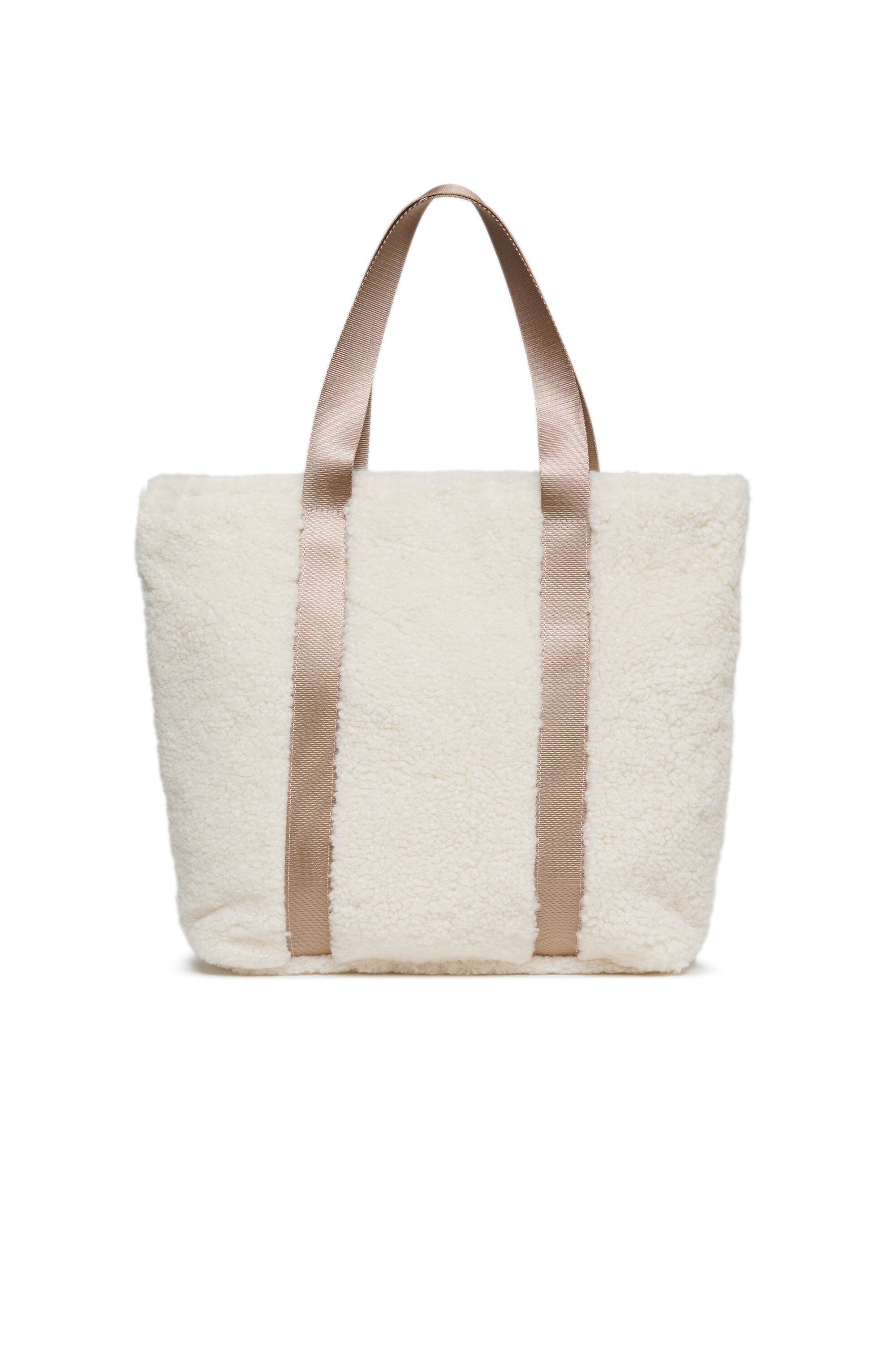 Sac effet peluche avec logo