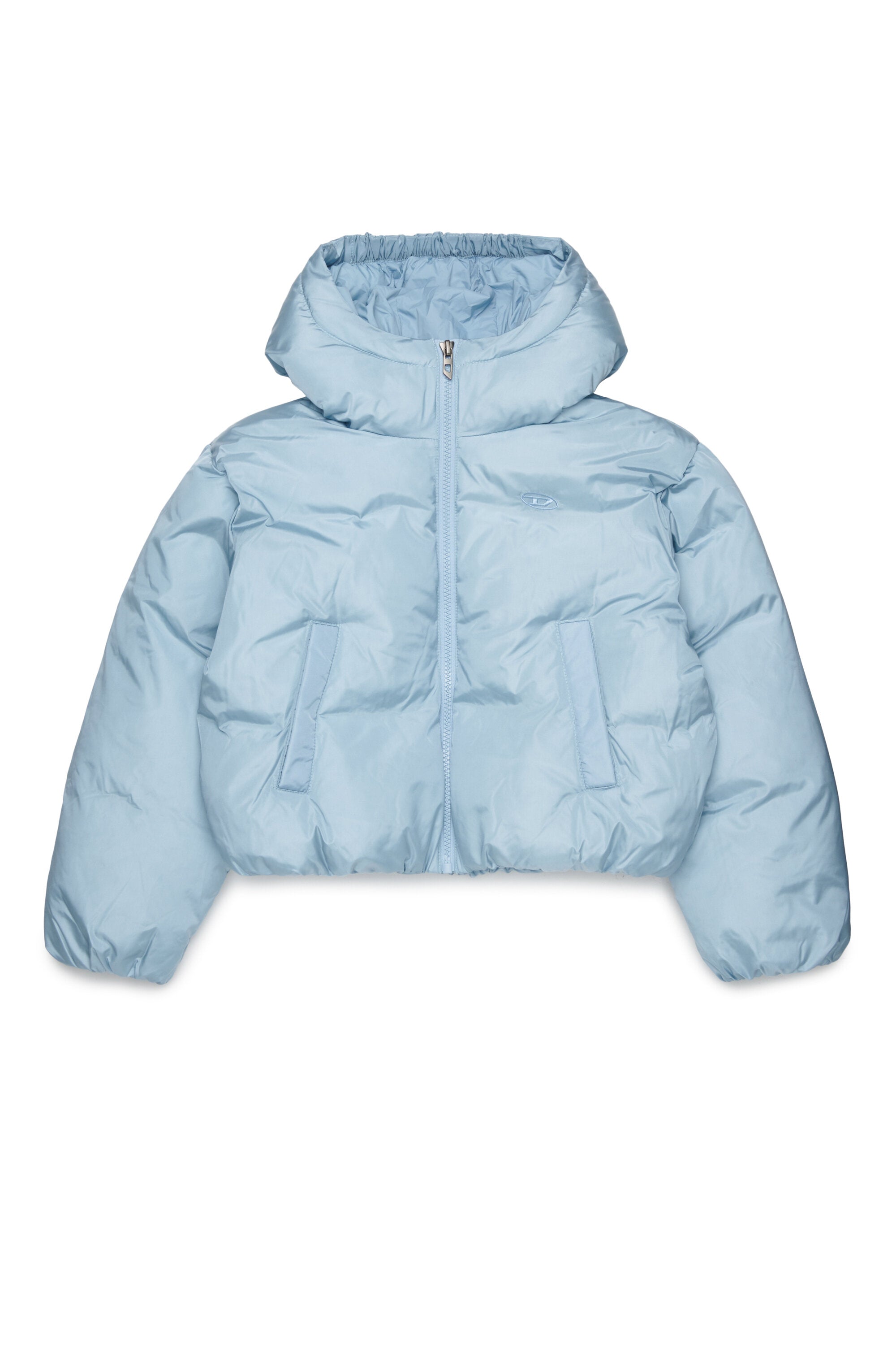 Chaqueta acolchada con logo estampado