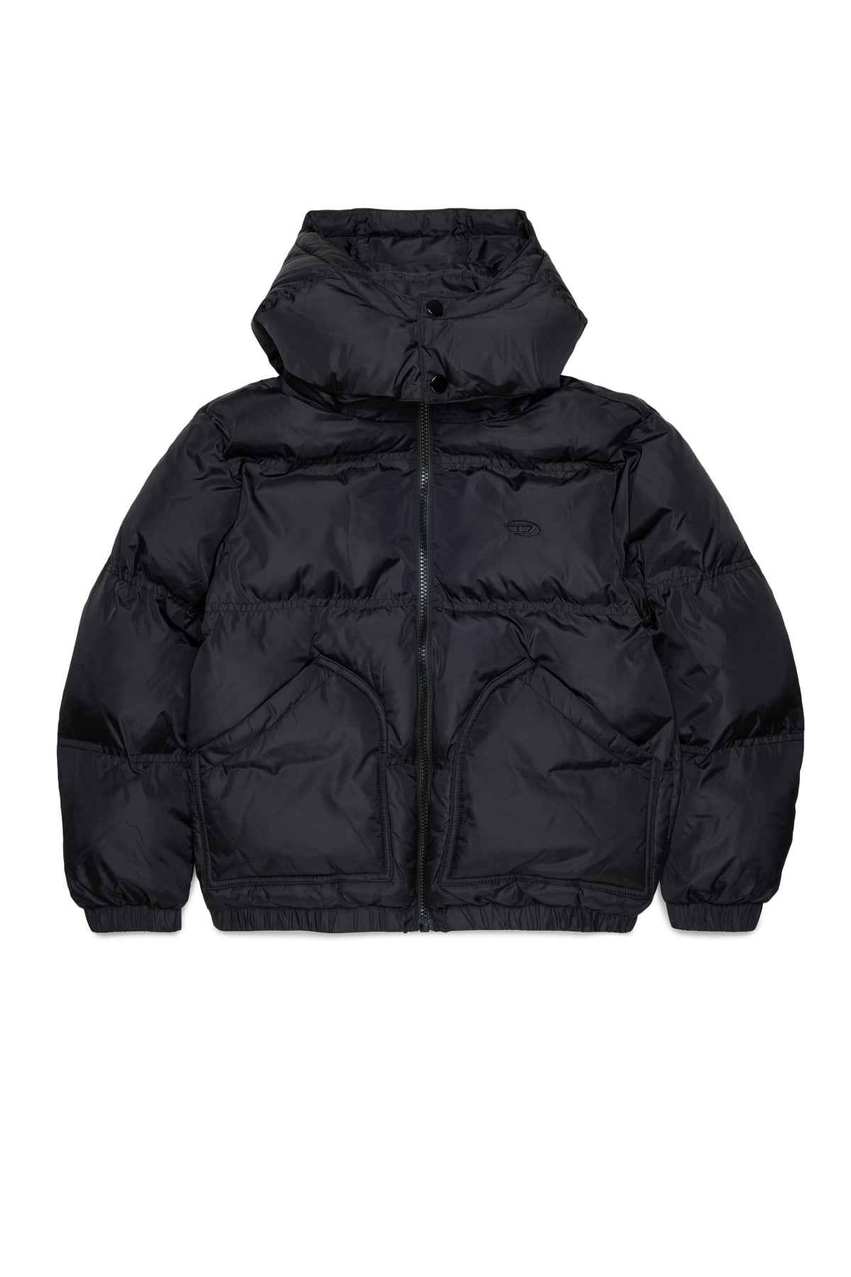 Padded jacket with printed logo