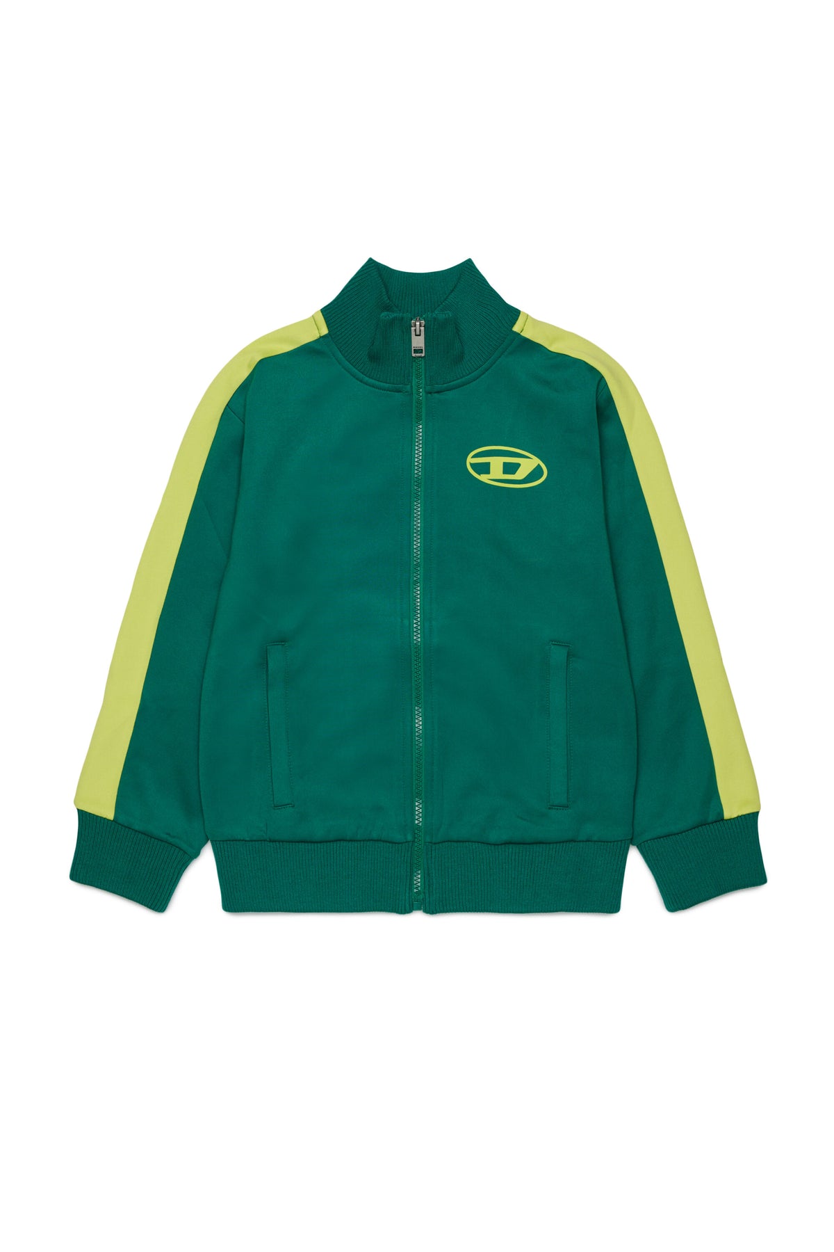Zip-up sweatshirt with logo