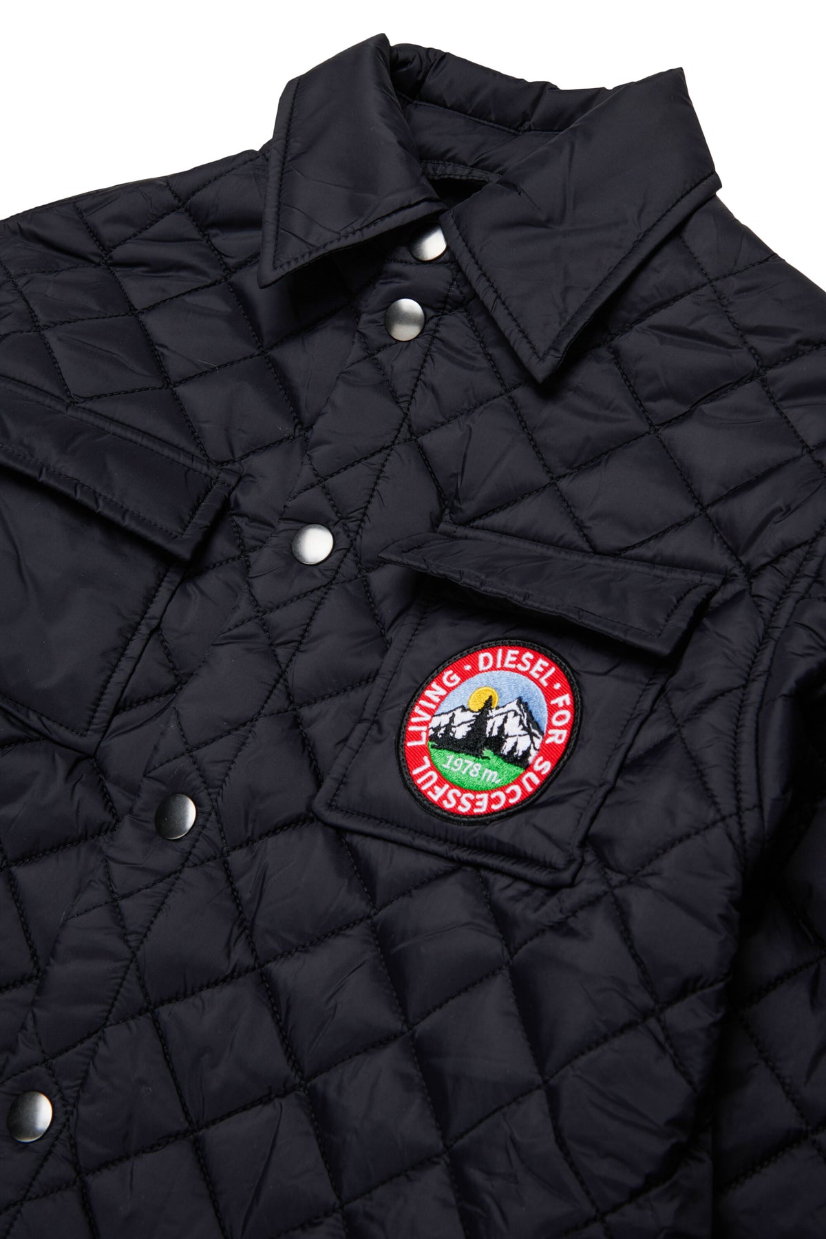 Padded jacket with logo
