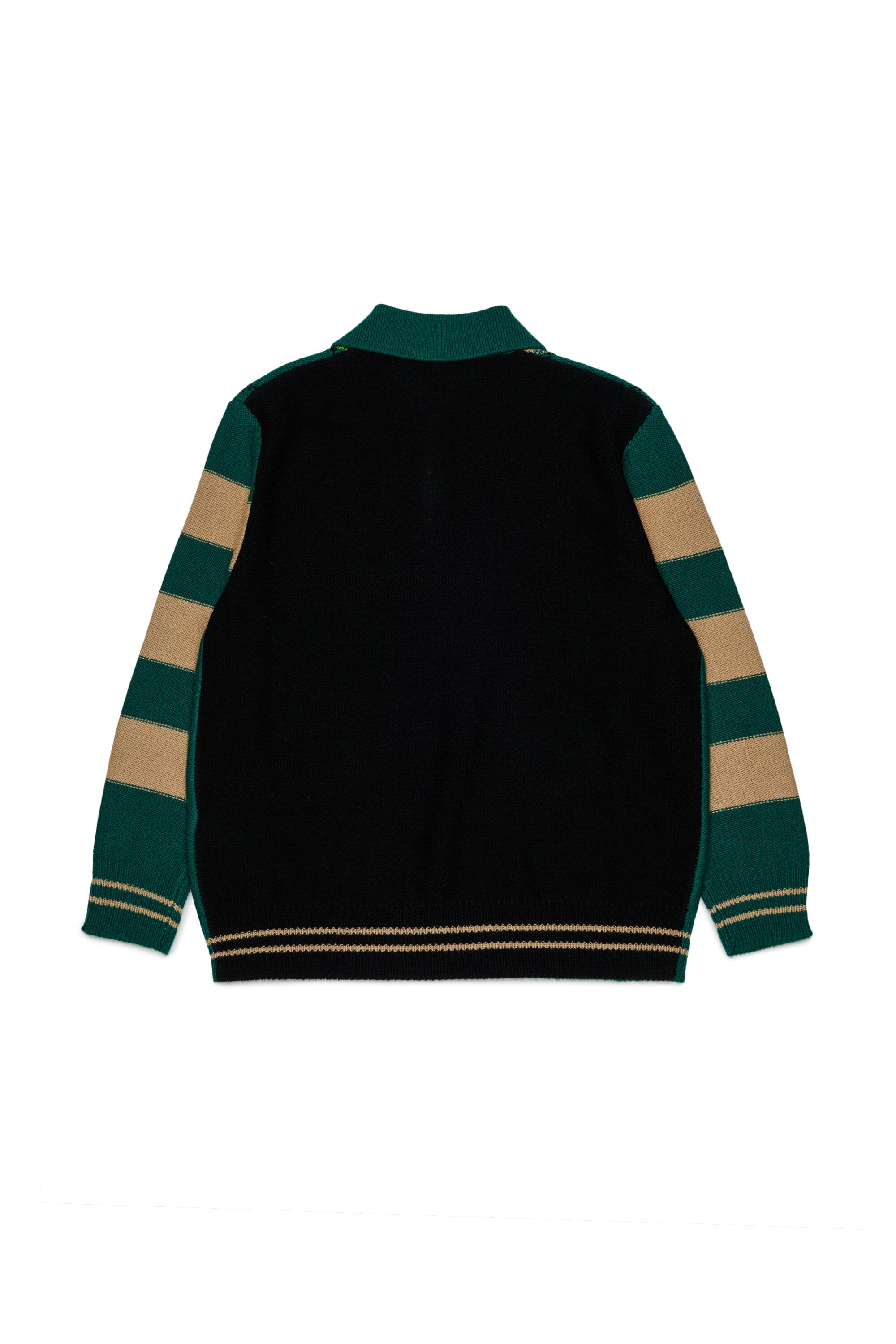 Polo de mezcla de lana con logo
