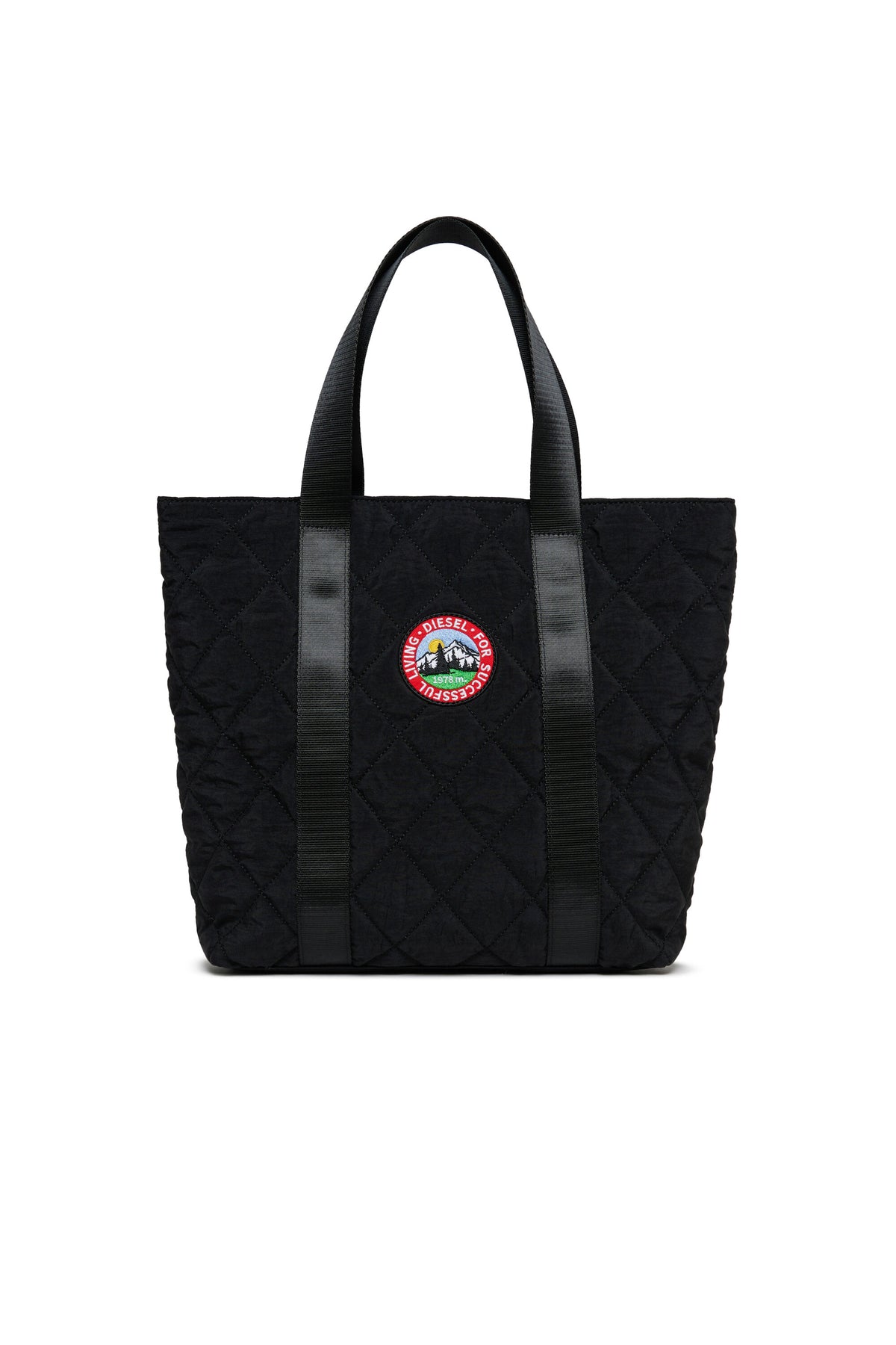 Quilted bag with logo