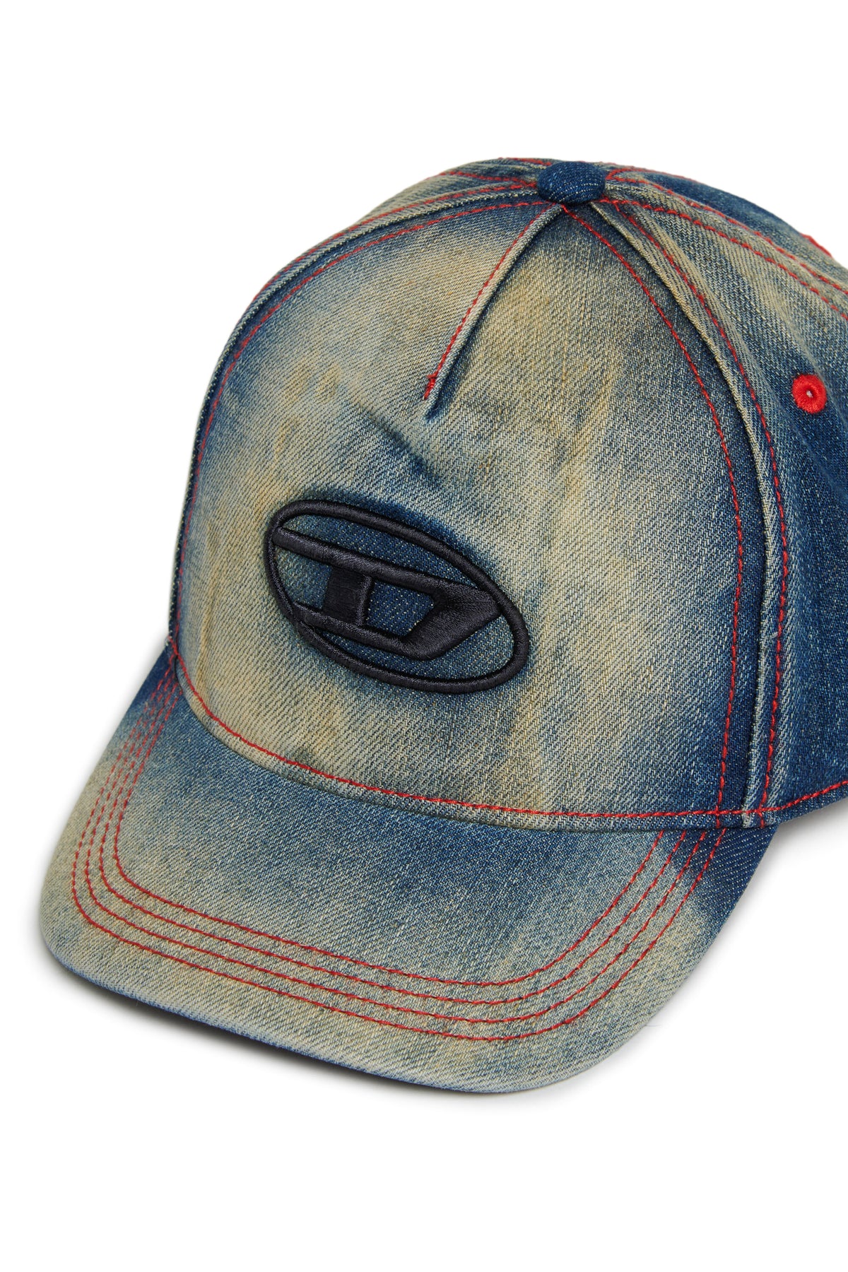 Casquette de baseball en denim avec logo