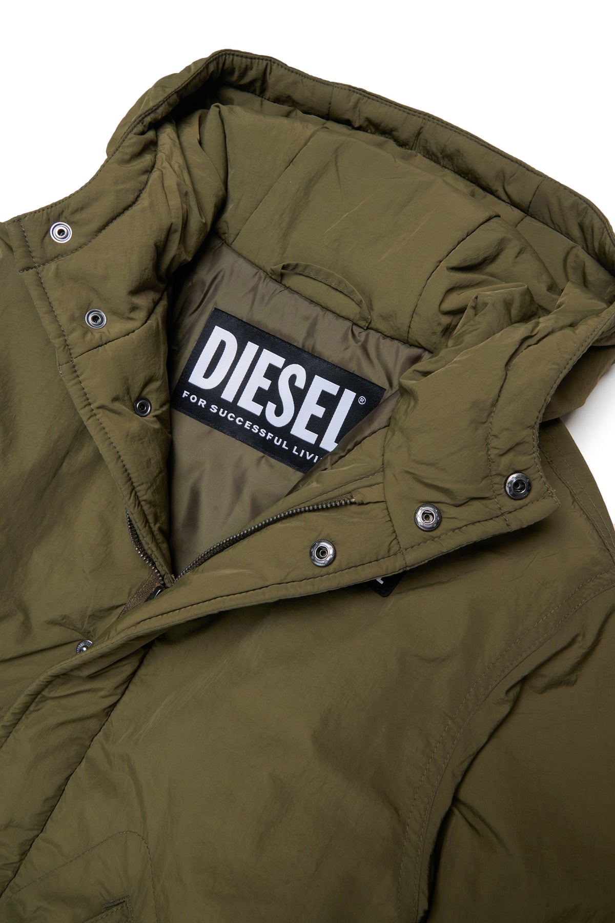 Chaqueta acolchada con logo