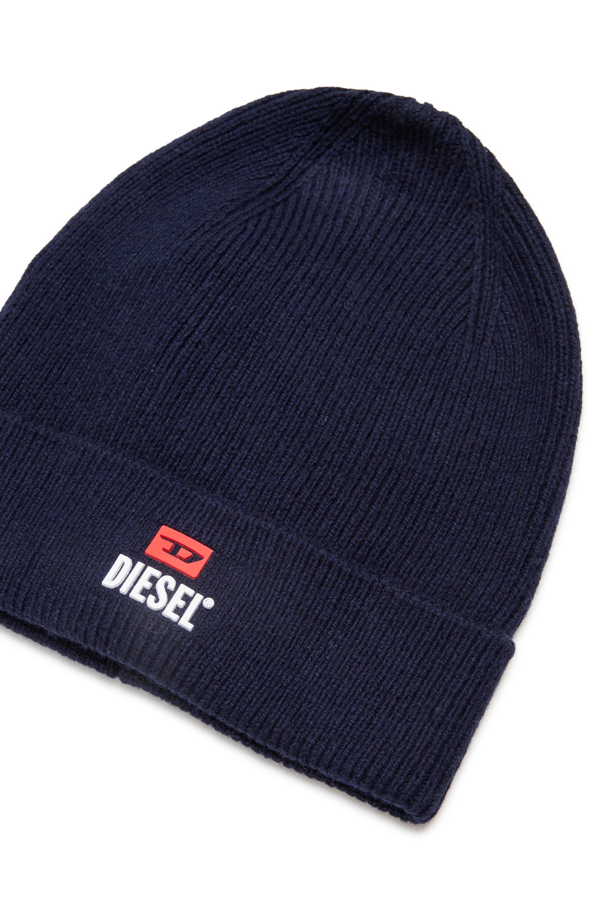 Wool and cotton blend cap with logo