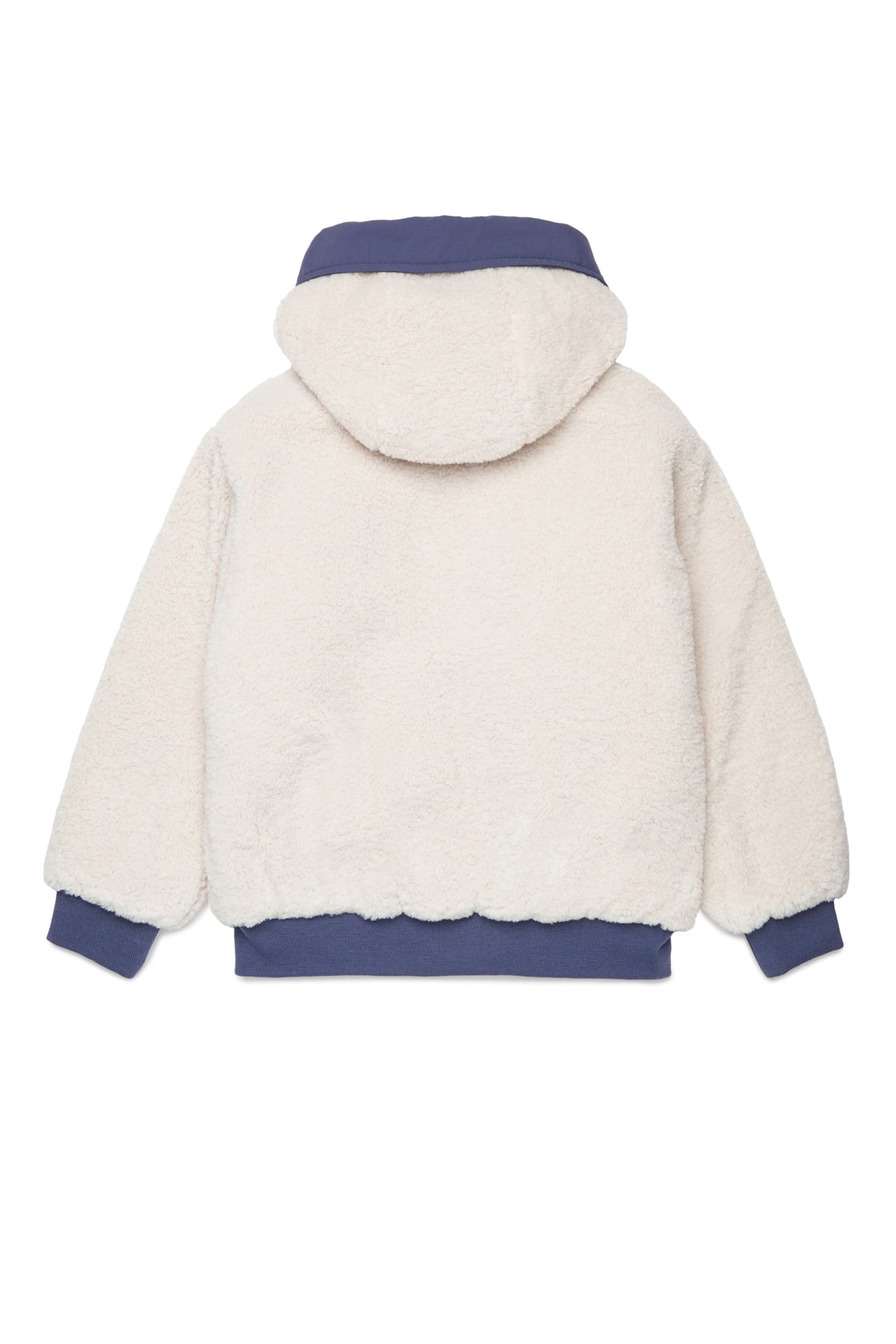Veste teddy réversible avec capuche