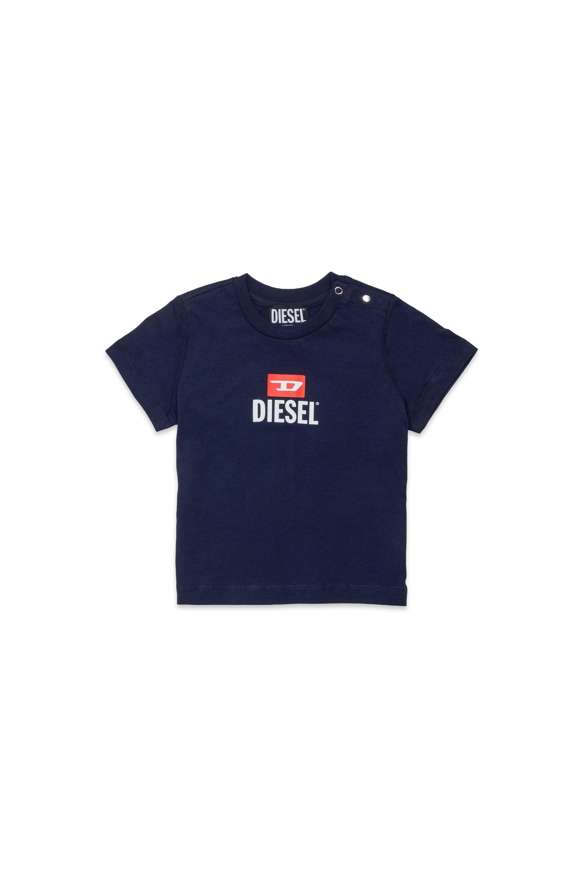 Camiseta de cuello redondo con logo