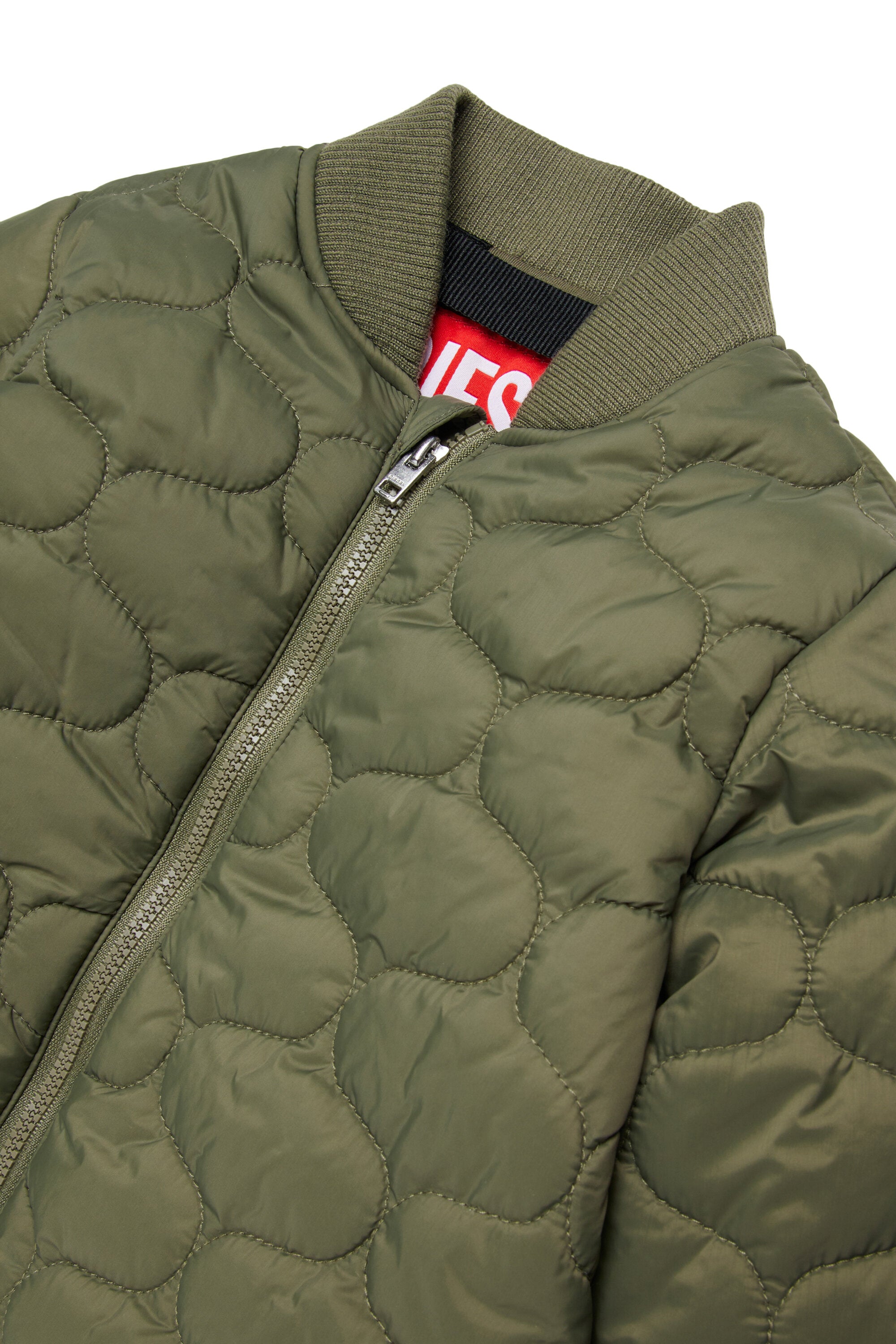 Chaqueta acolchada ligera con logo estampado