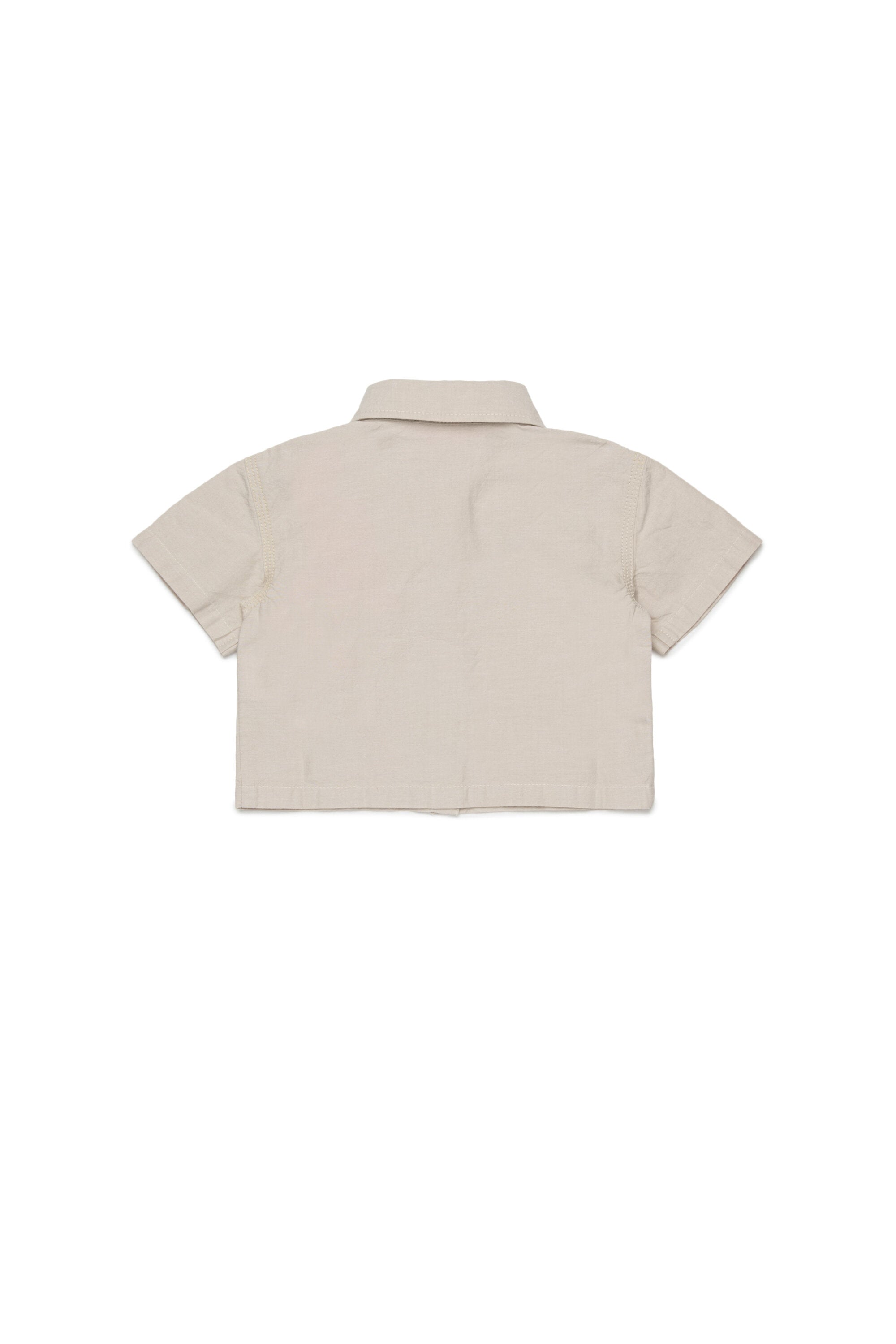 Short-sleeved shirt with logo